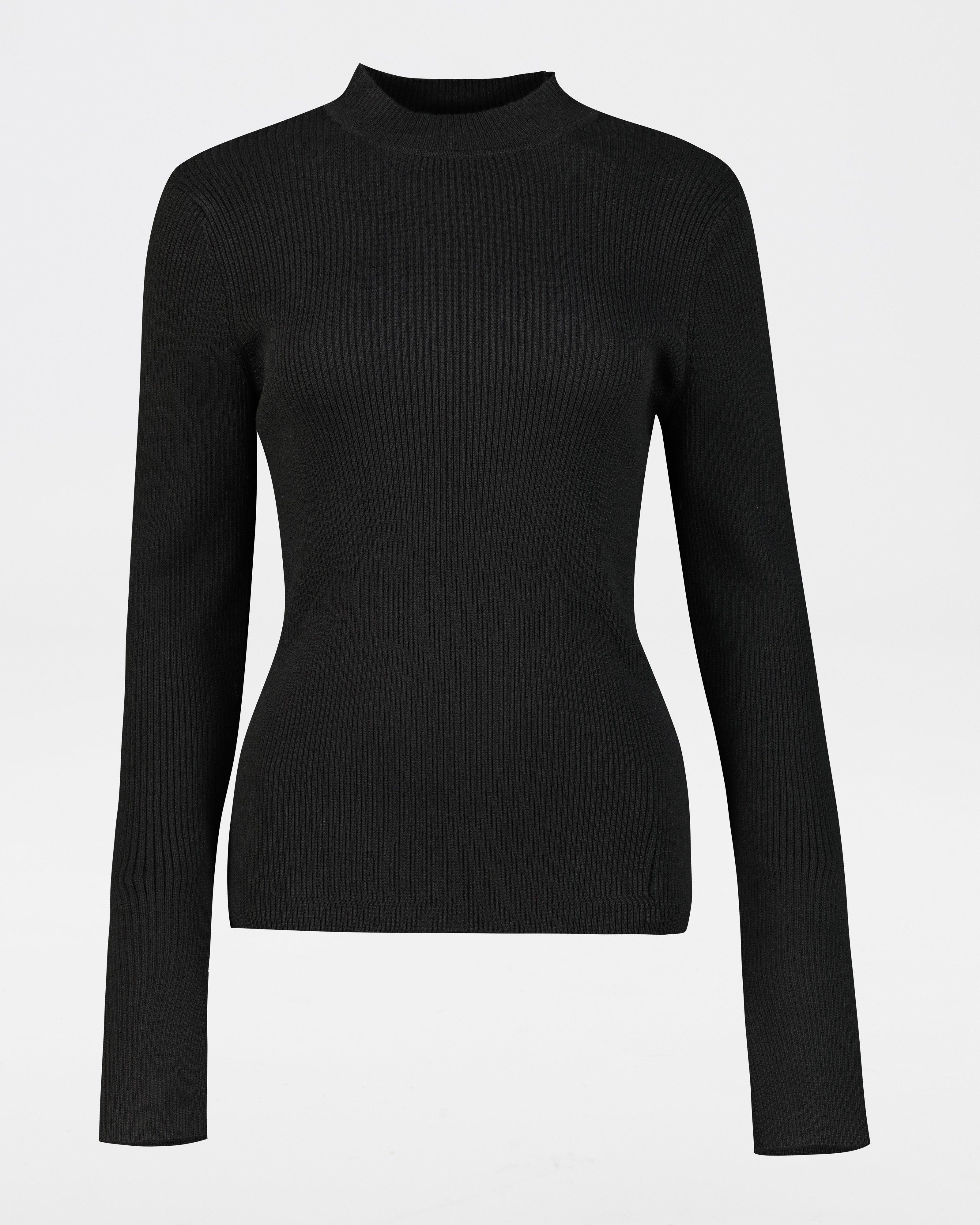 Poetry Dallas Ribbed Knitwear -  black