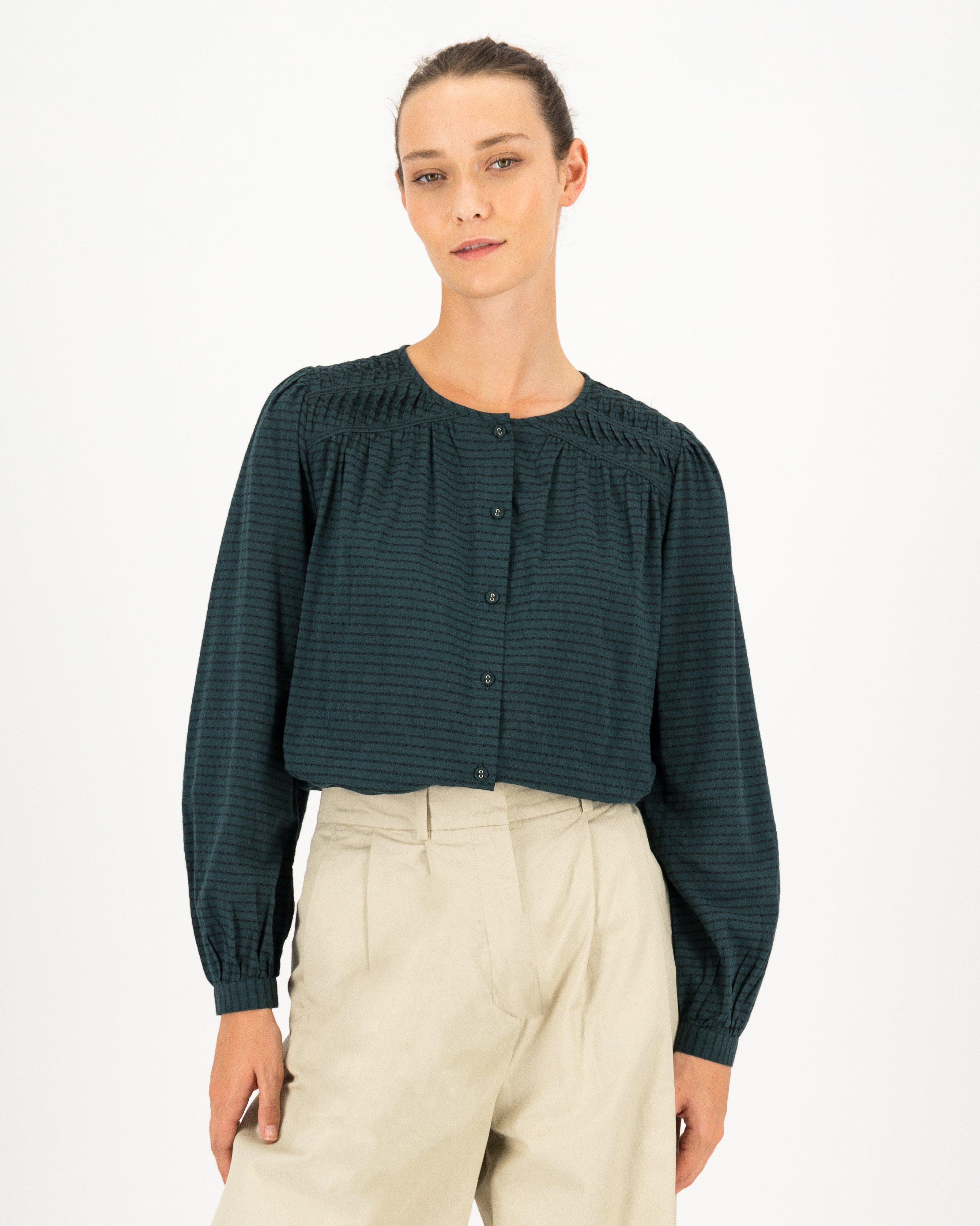 Therese Feminine Popover -  teal