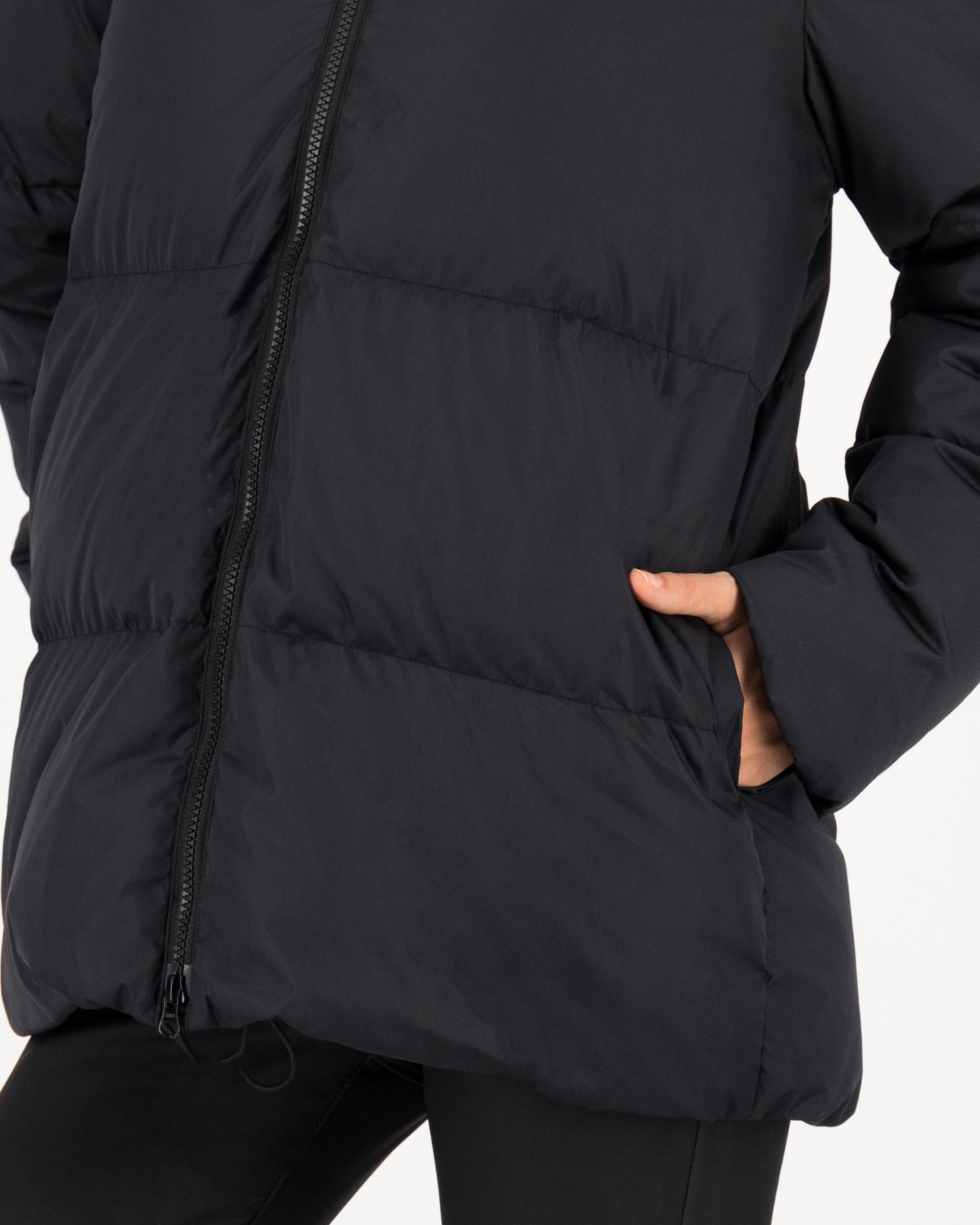 Daisy Down Puffer Jacket -  black