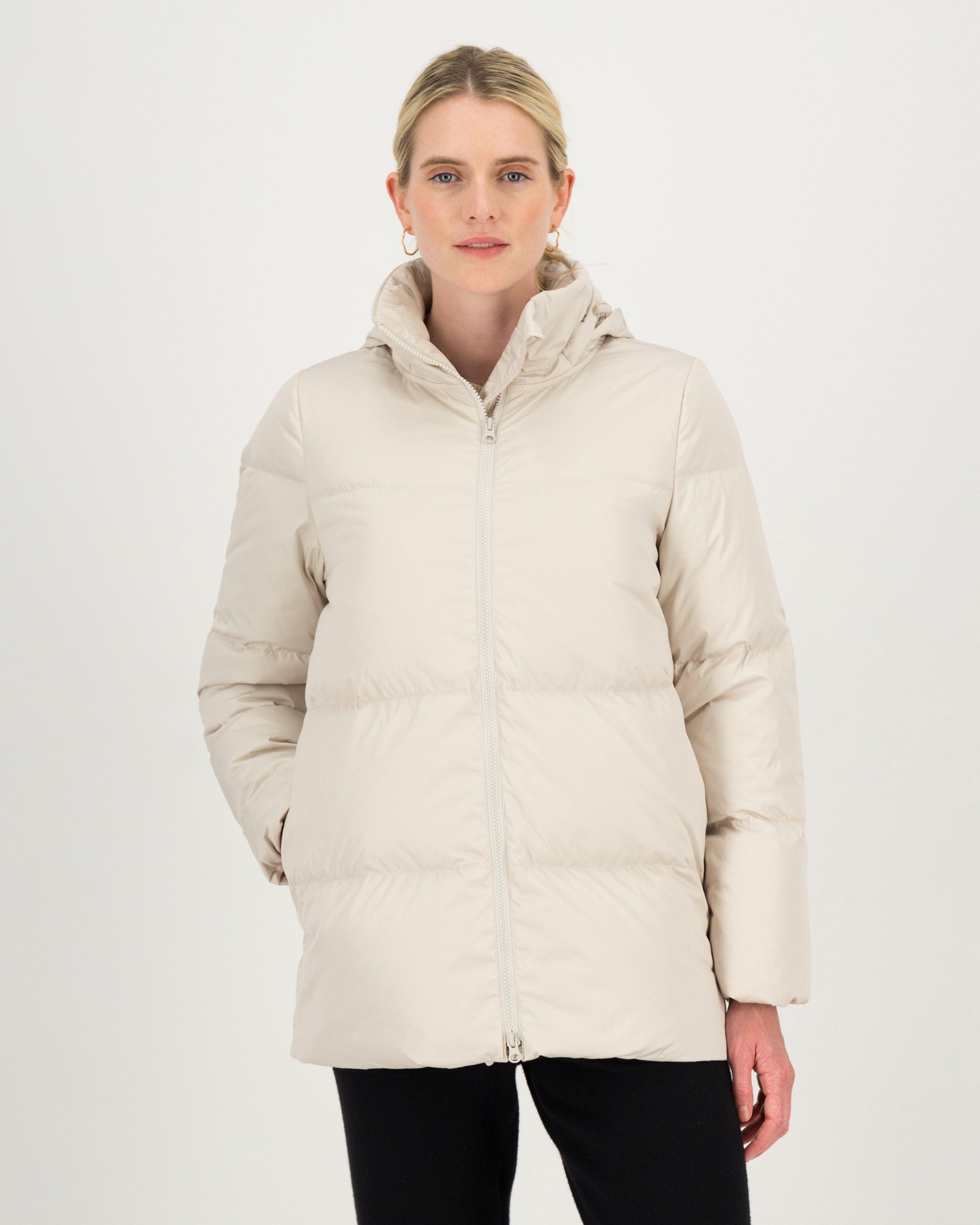 Daisy Down Puffer Jacket -  milk