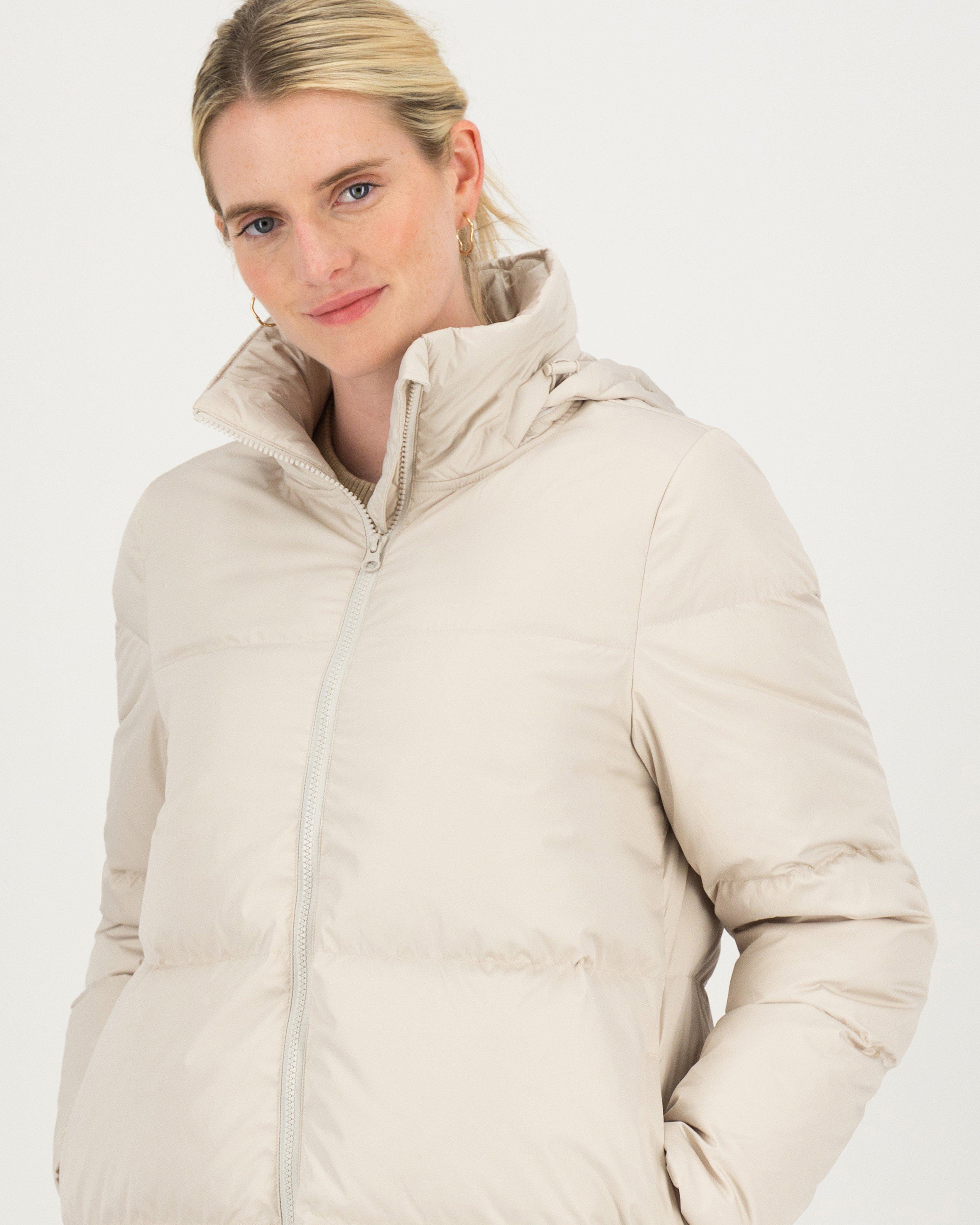 Daisy Down Puffer Jacket -  milk