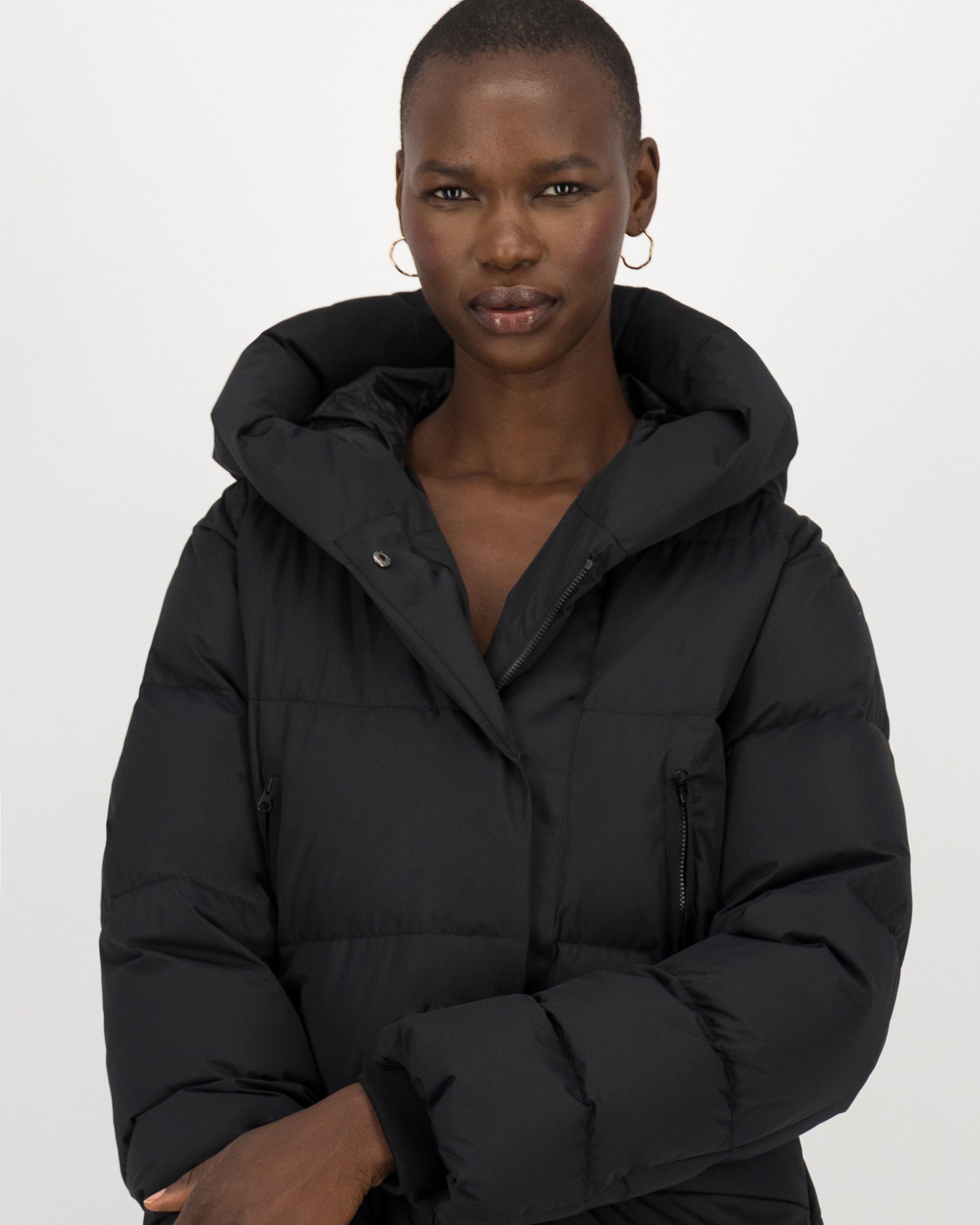 Nicolette Goose Down Ski Coat -  black