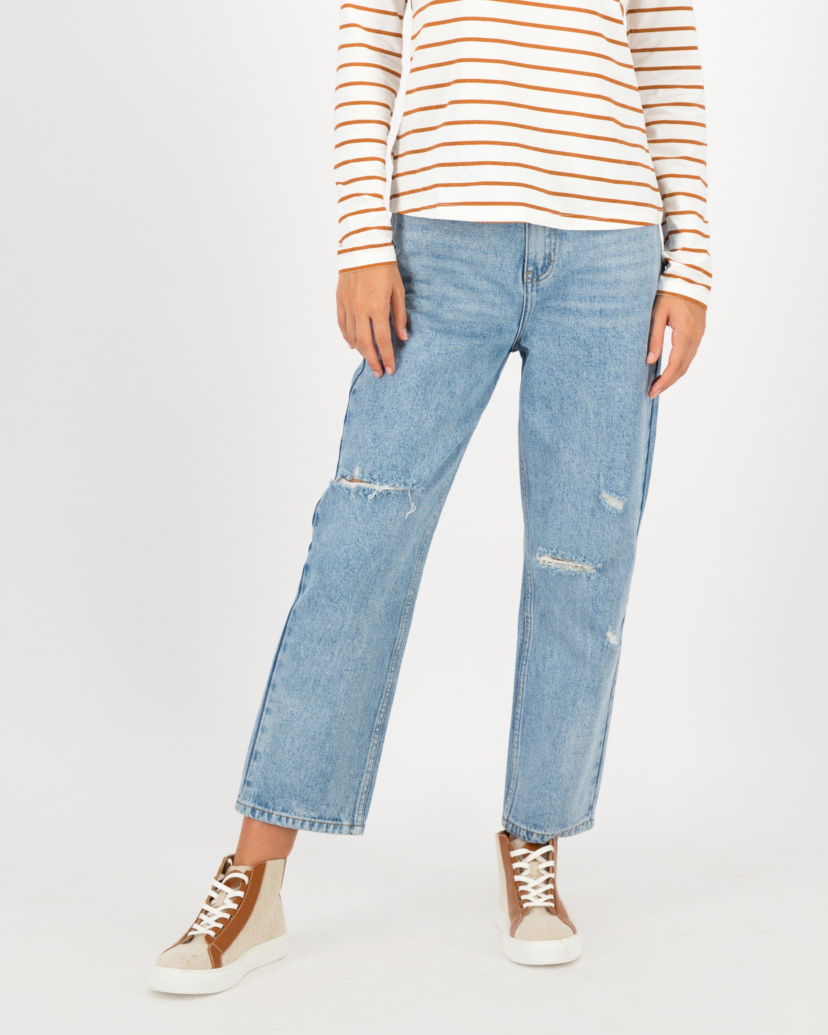 Dylan Ripped Denims - Light Wash -  lightblue