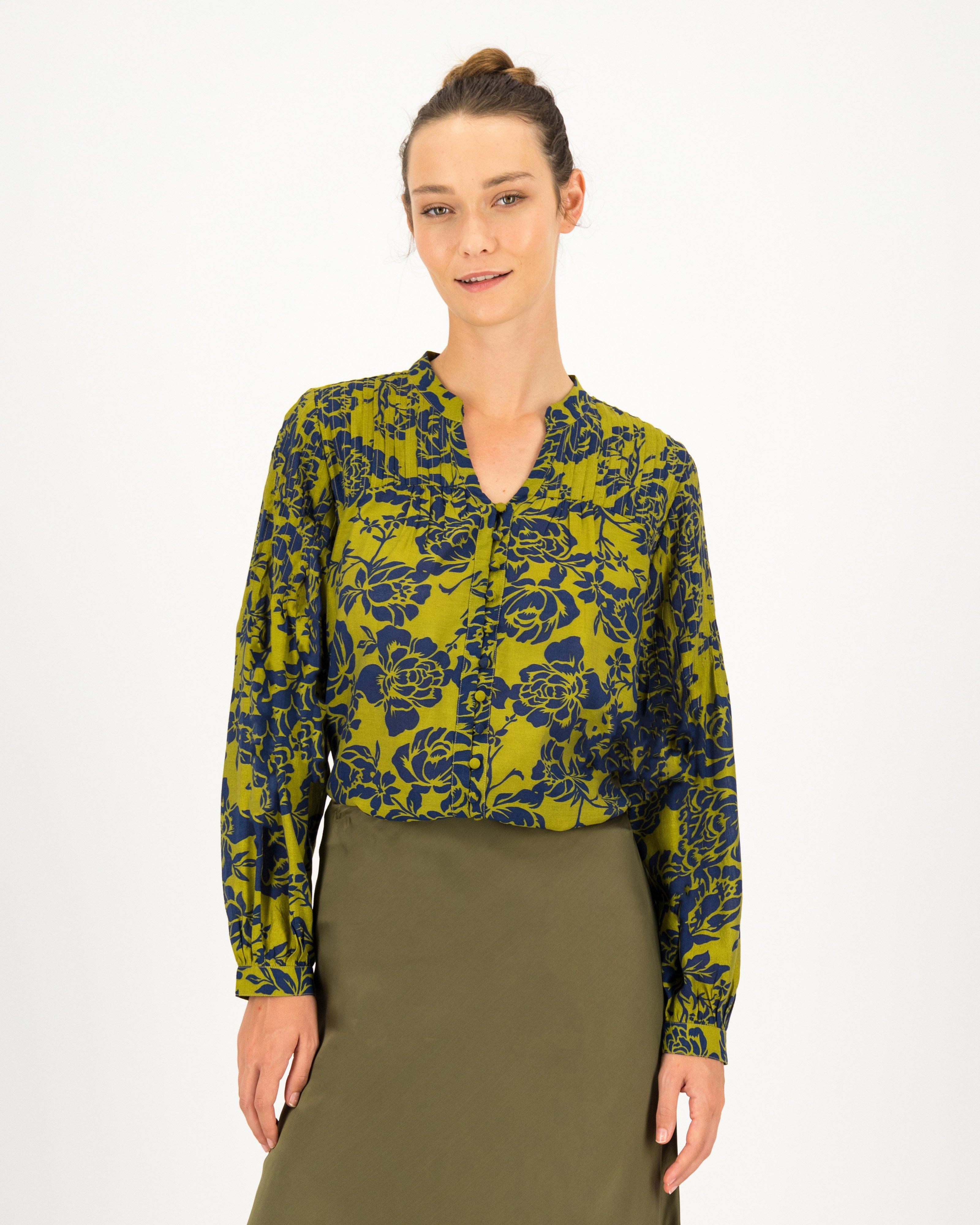 Beatrice Blouse -  darkgreen/darkolive