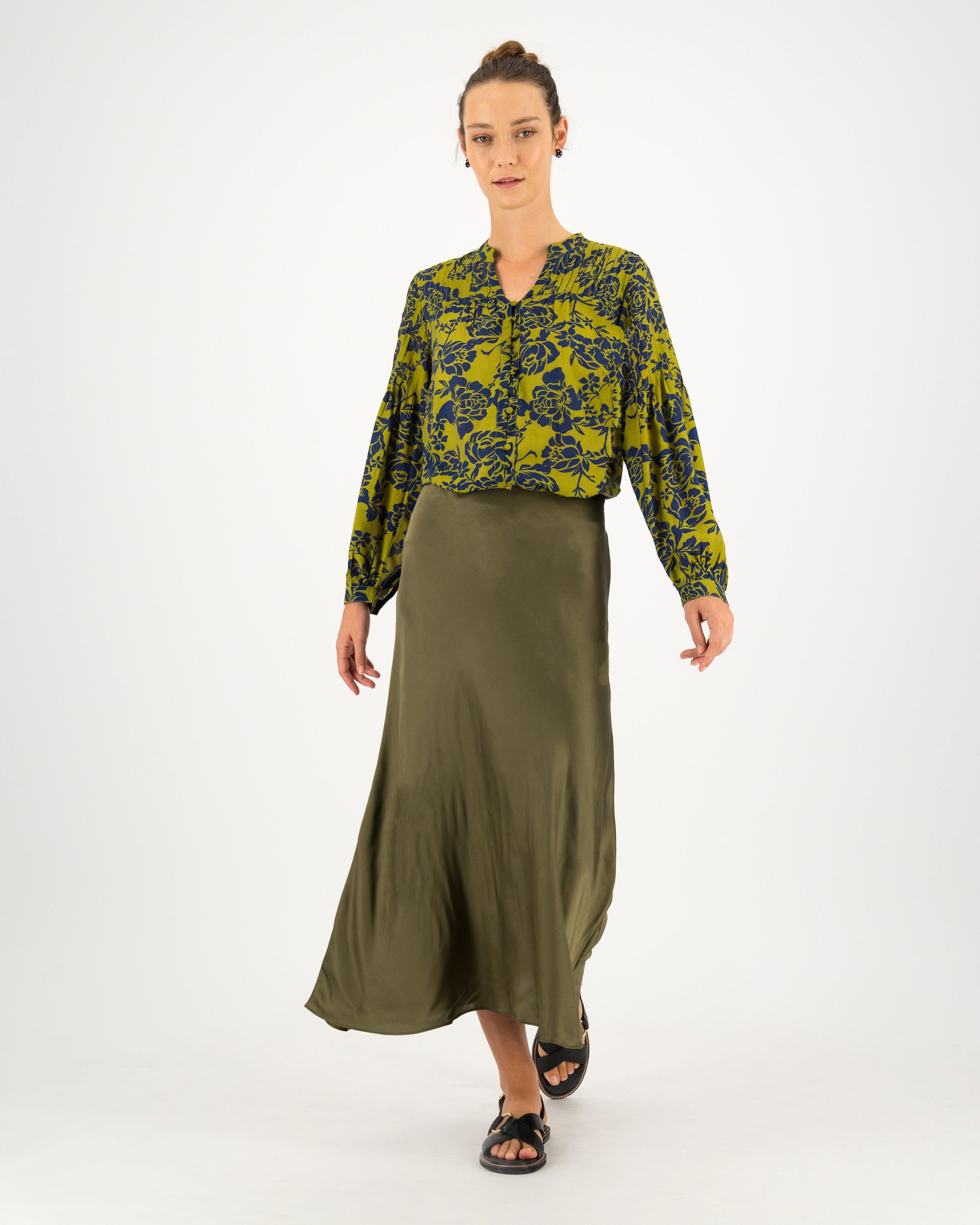 Beatrice Blouse -  darkgreen/darkolive