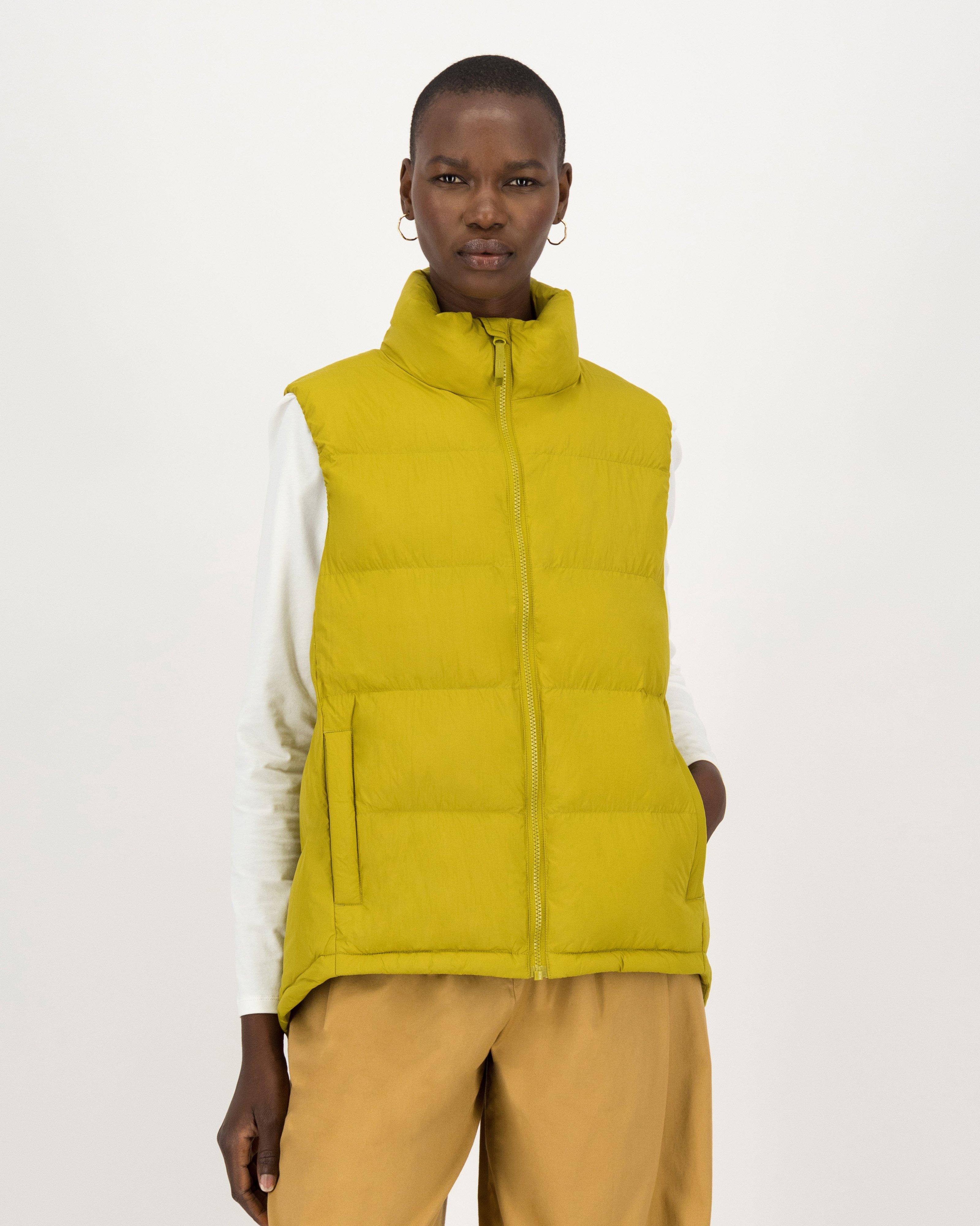 Paige Sleeveless Puffer -  chartreuse