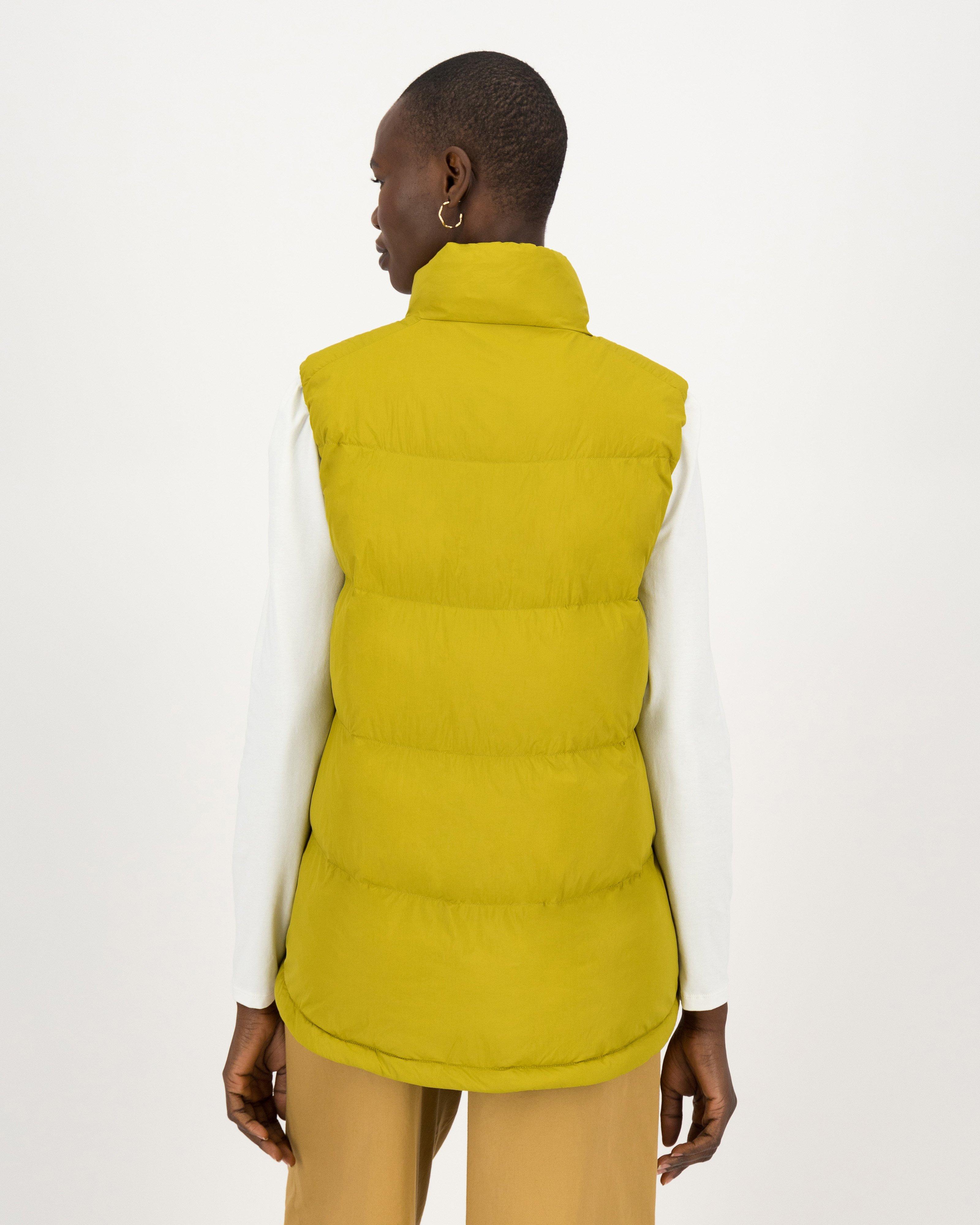 Paige Sleeveless Puffer -  chartreuse