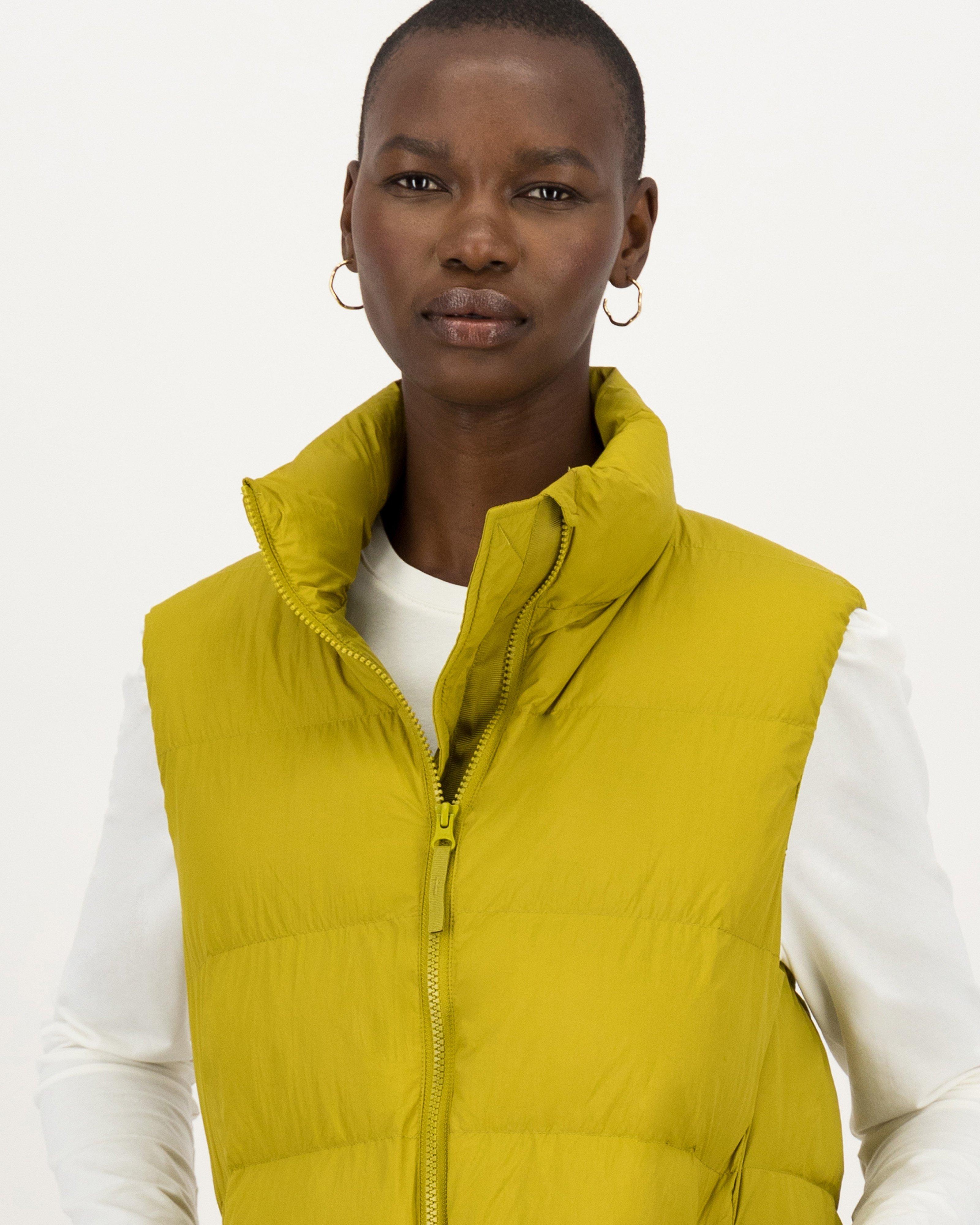 Paige Sleeveless Puffer -  chartreuse