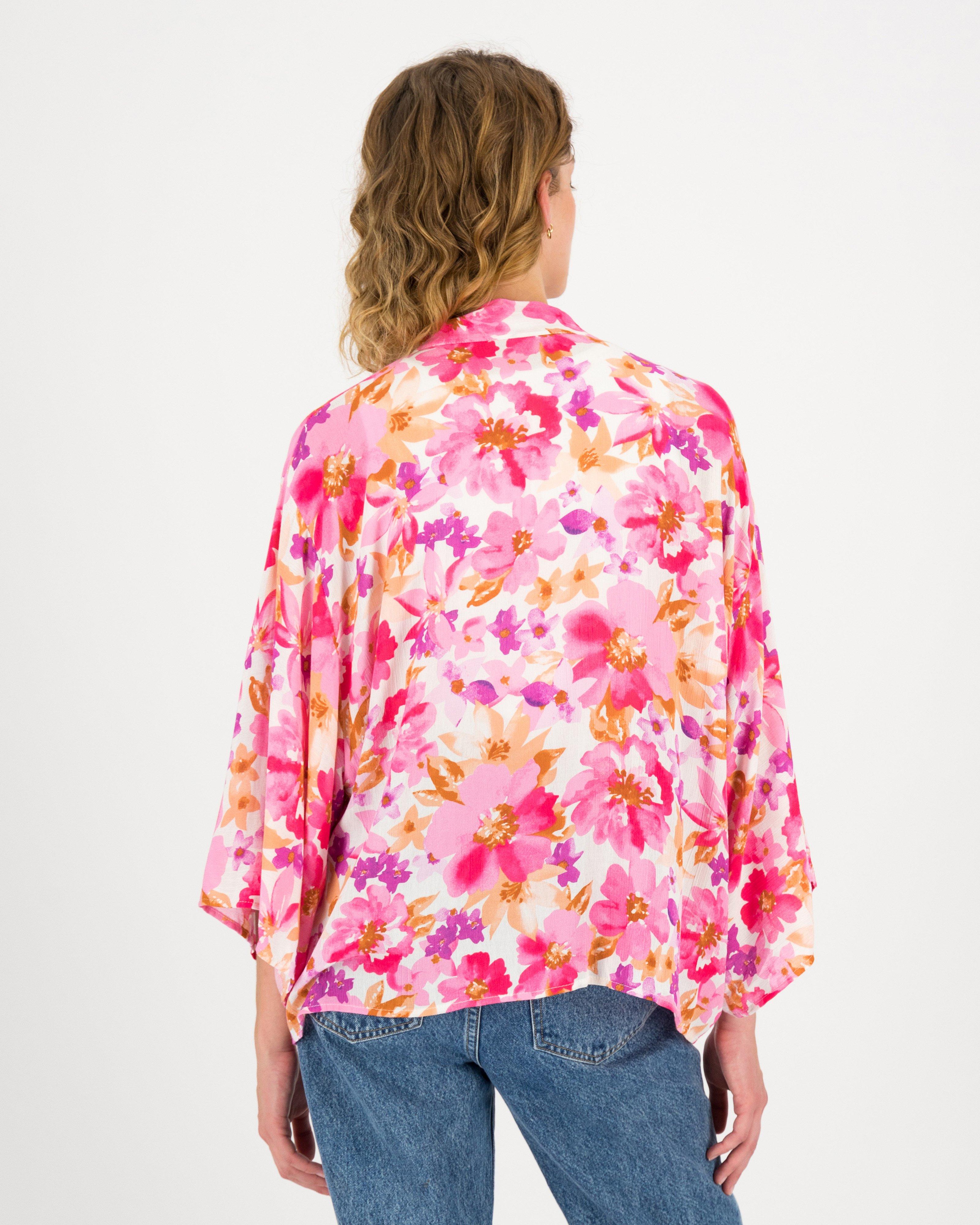 Angel Printed Kimono -  milk