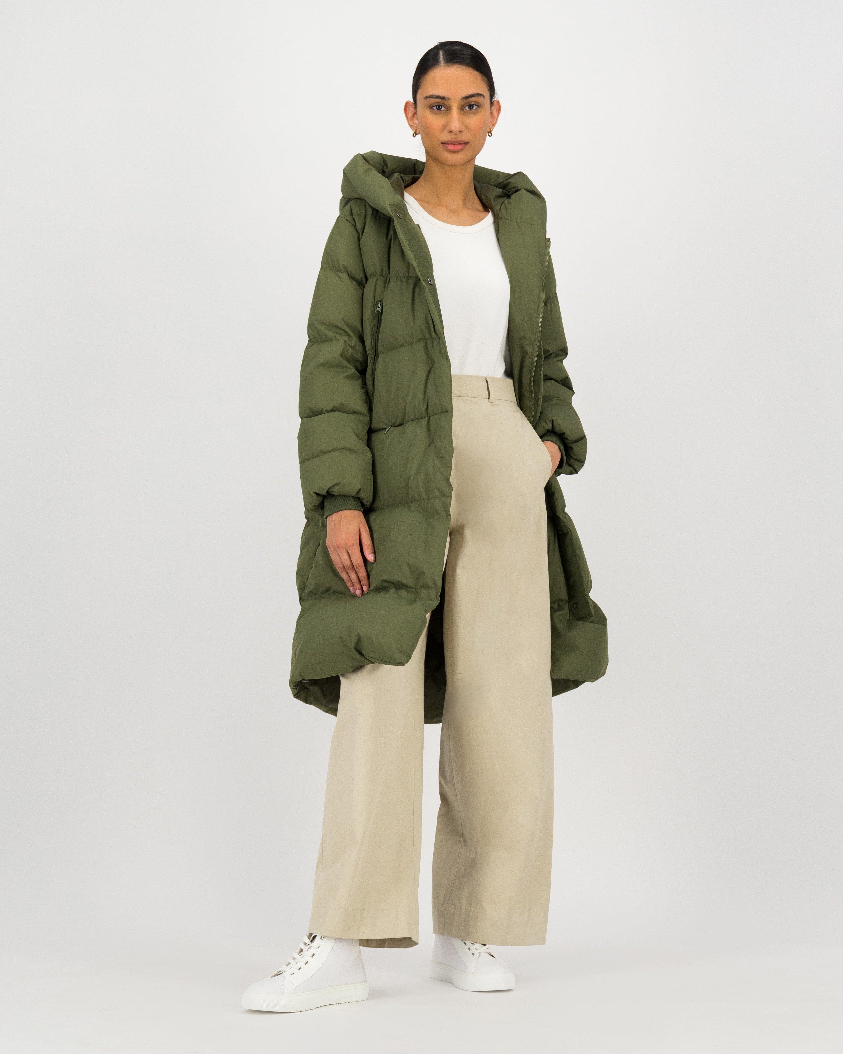 Nicolette Down Coat -  darkolive