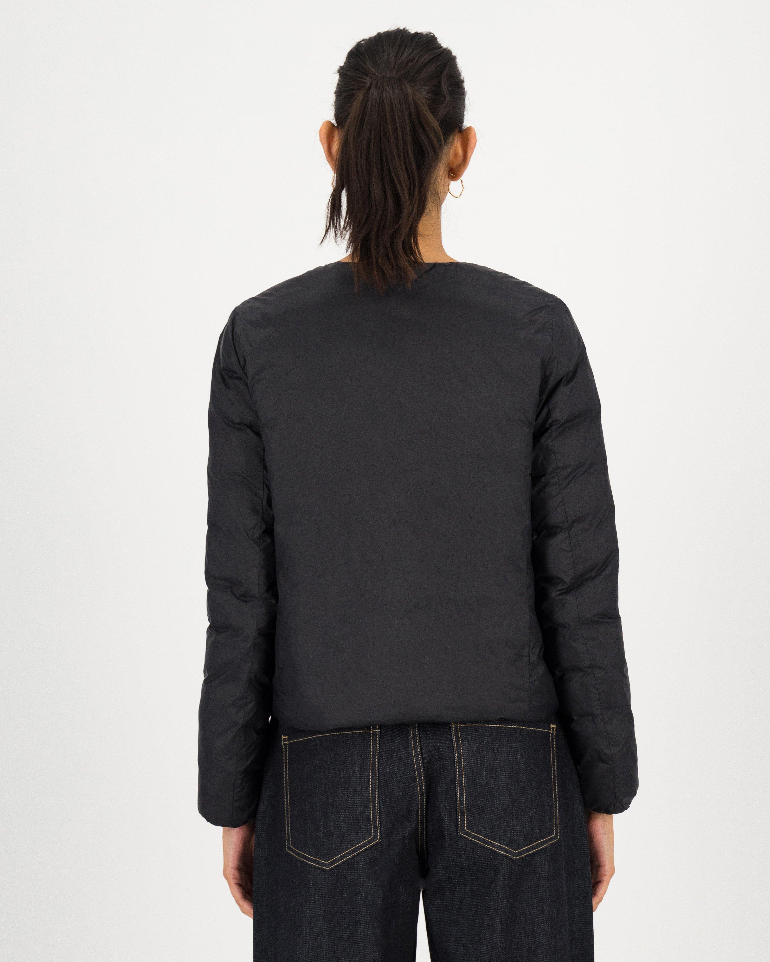 Prisha Collarless Down Puffer Jacket -  darkcharcoal