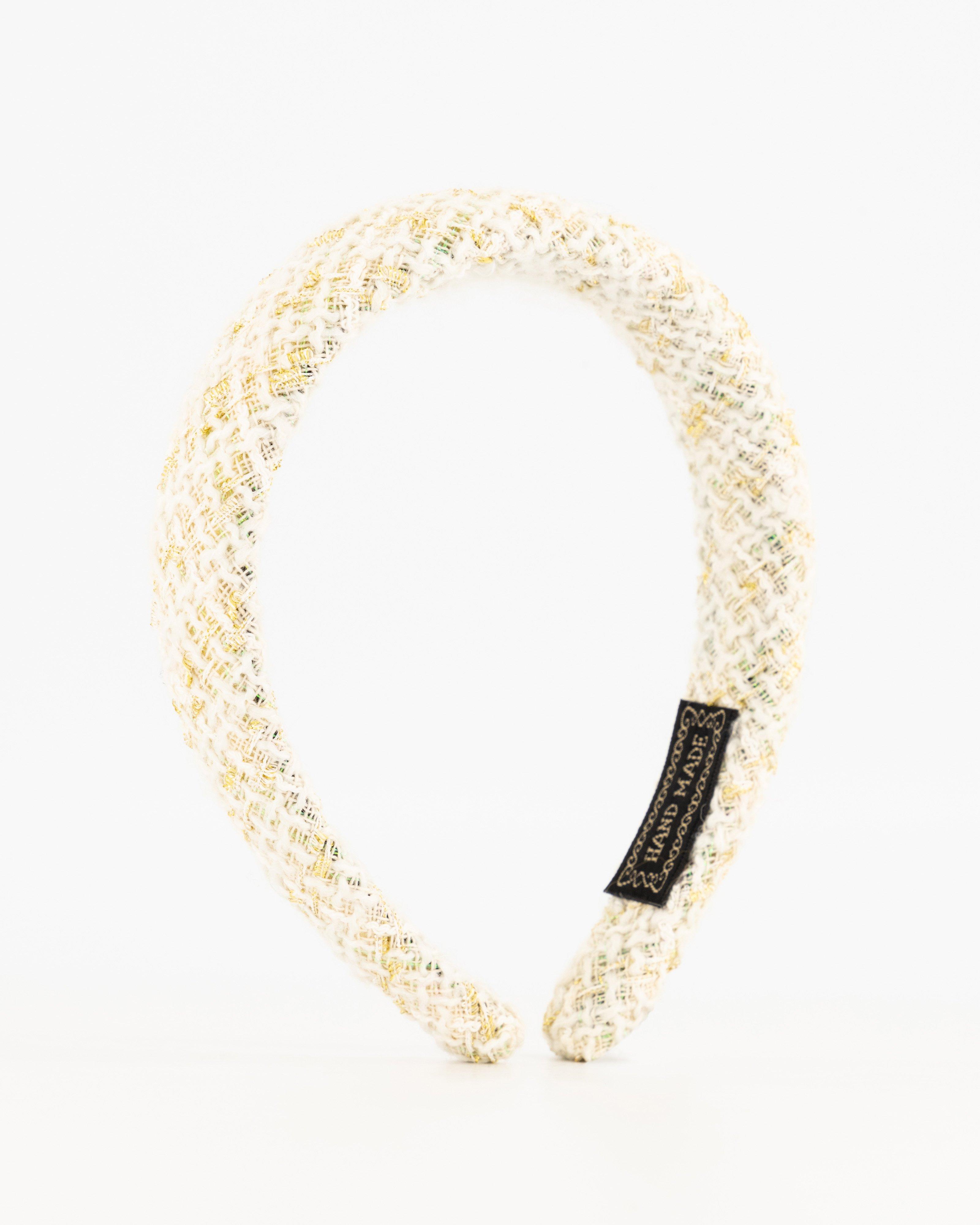 Desha Textured Fabric Aliceband -  milk