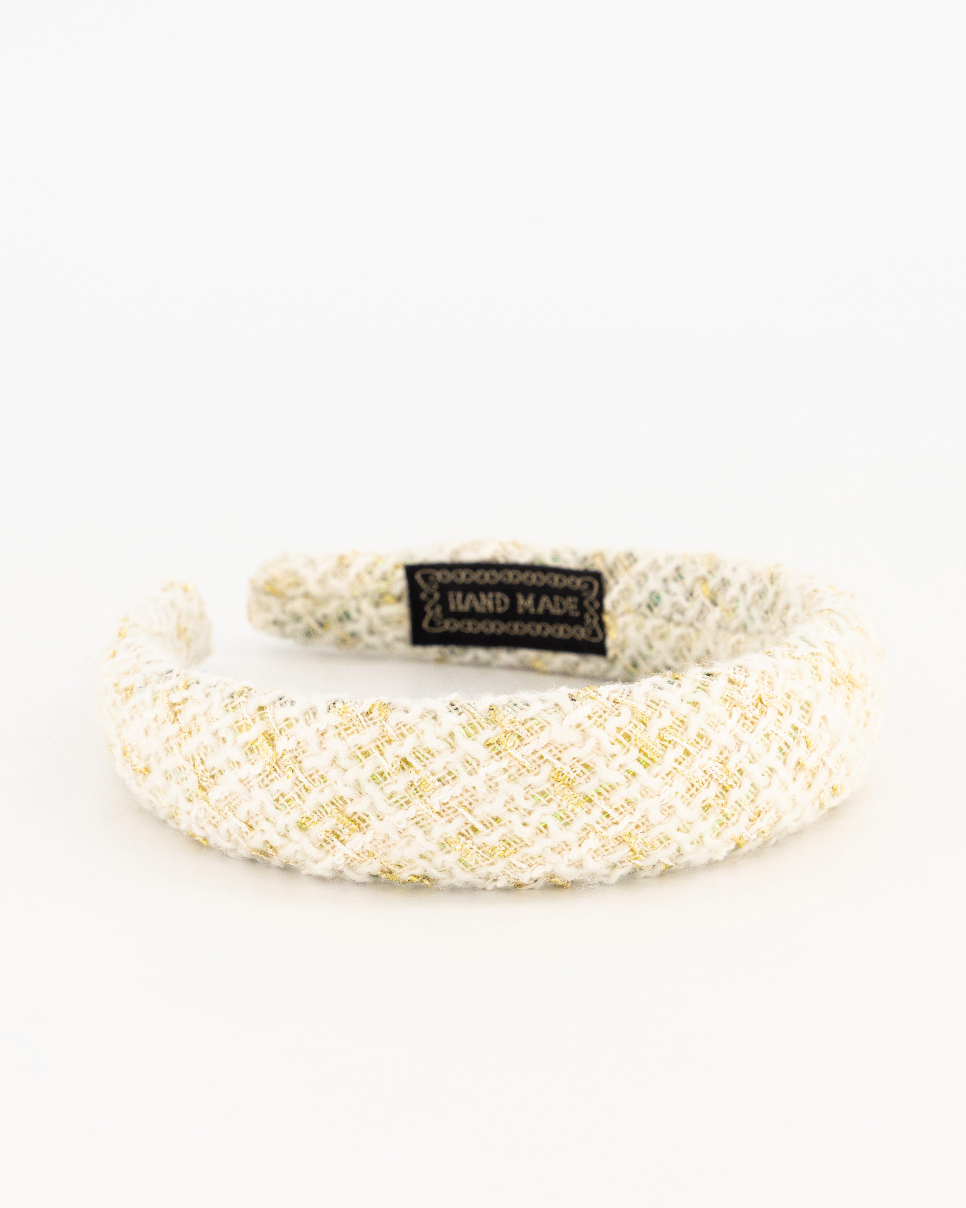 Desha Textured Fabric Aliceband -  milk