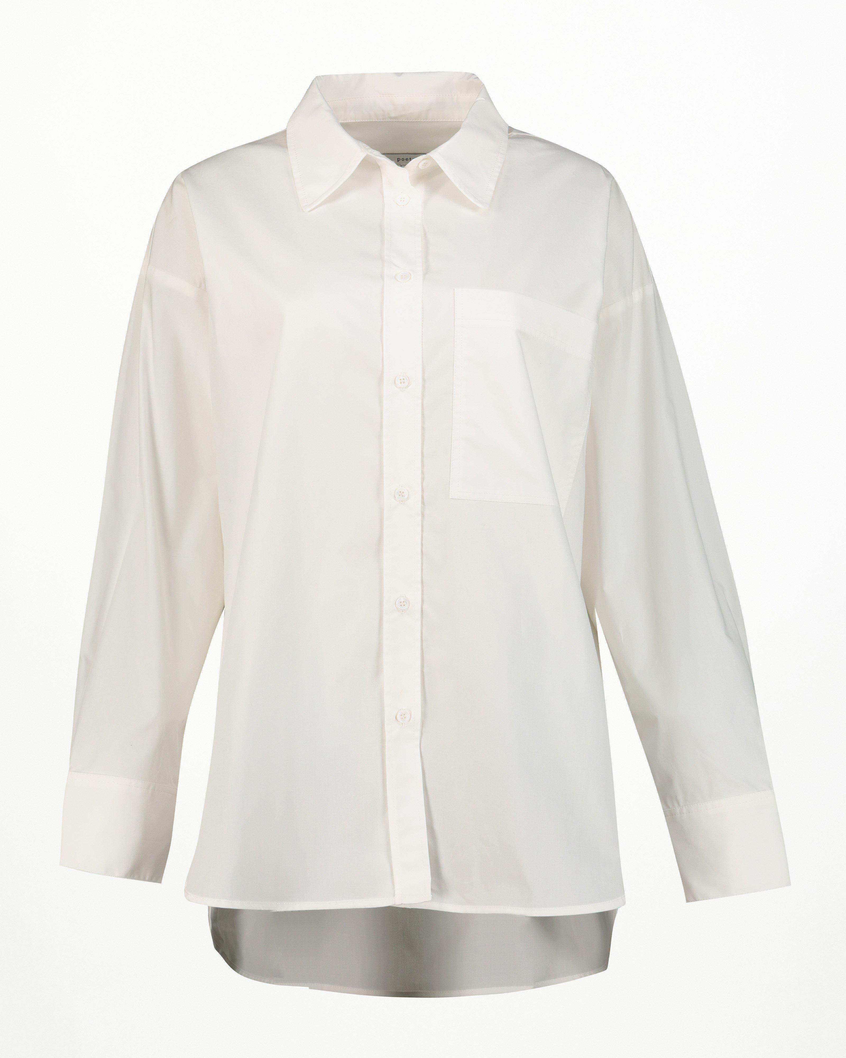 Becka Poplin Shirt -  white