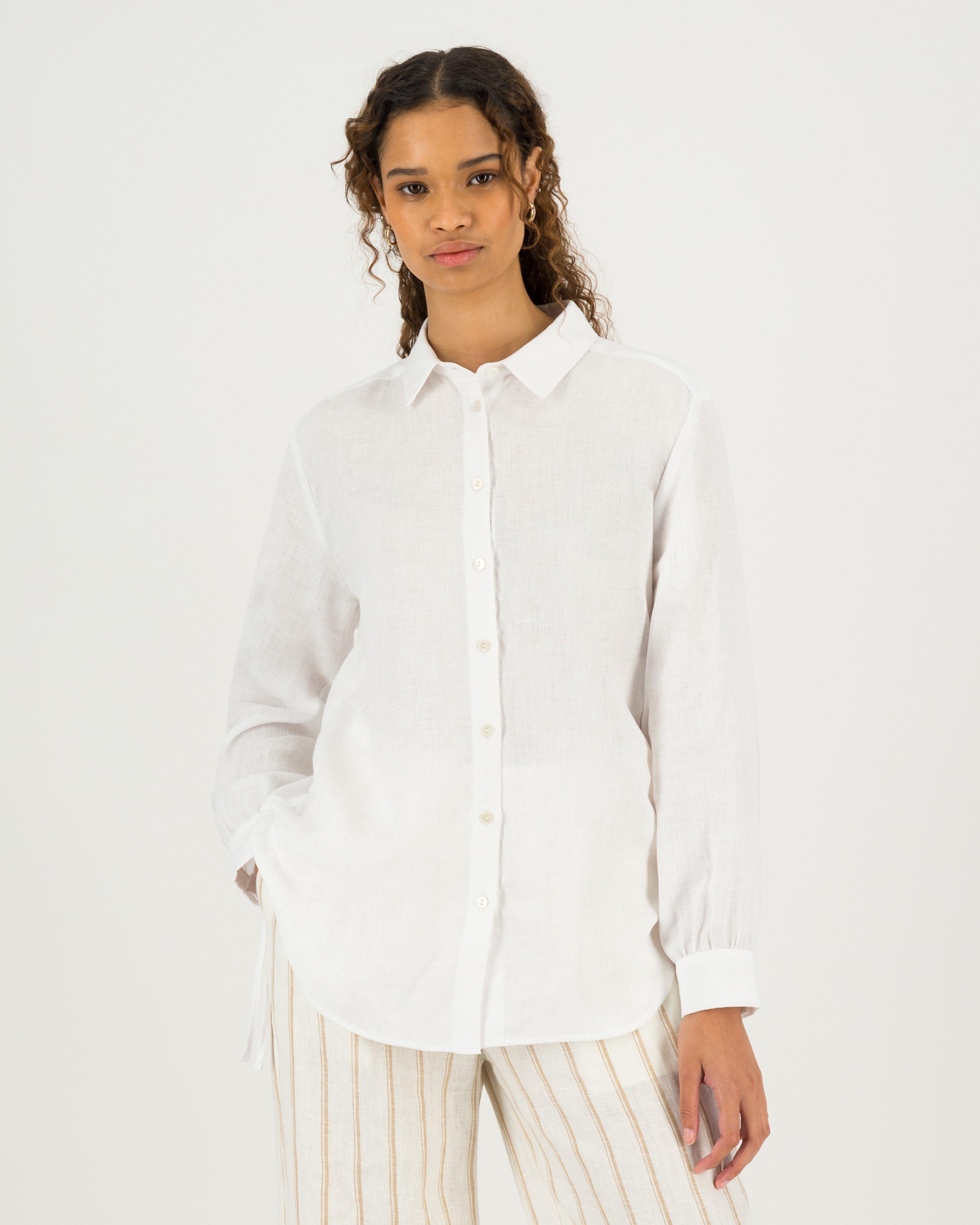 Darling Linen Shirt -  white