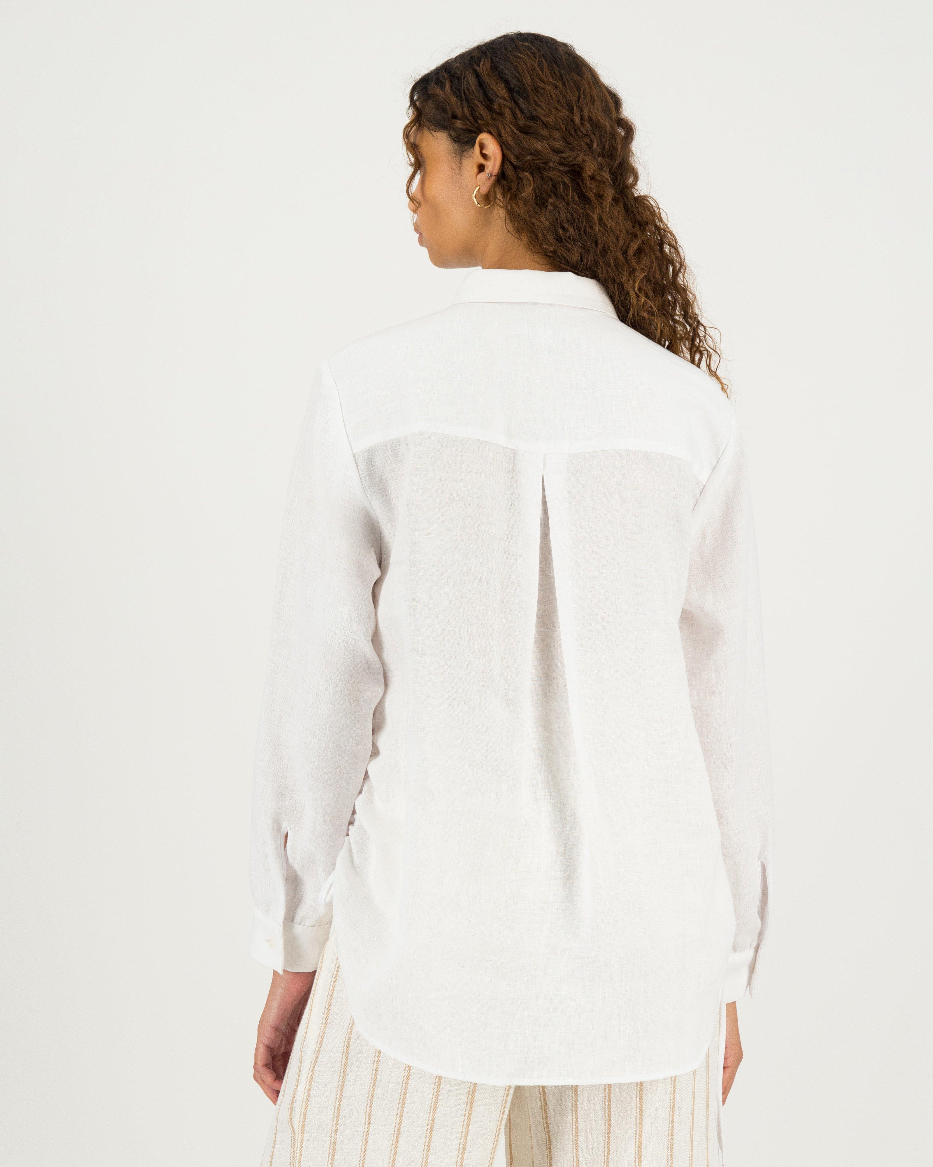 Darling Linen Shirt -  white