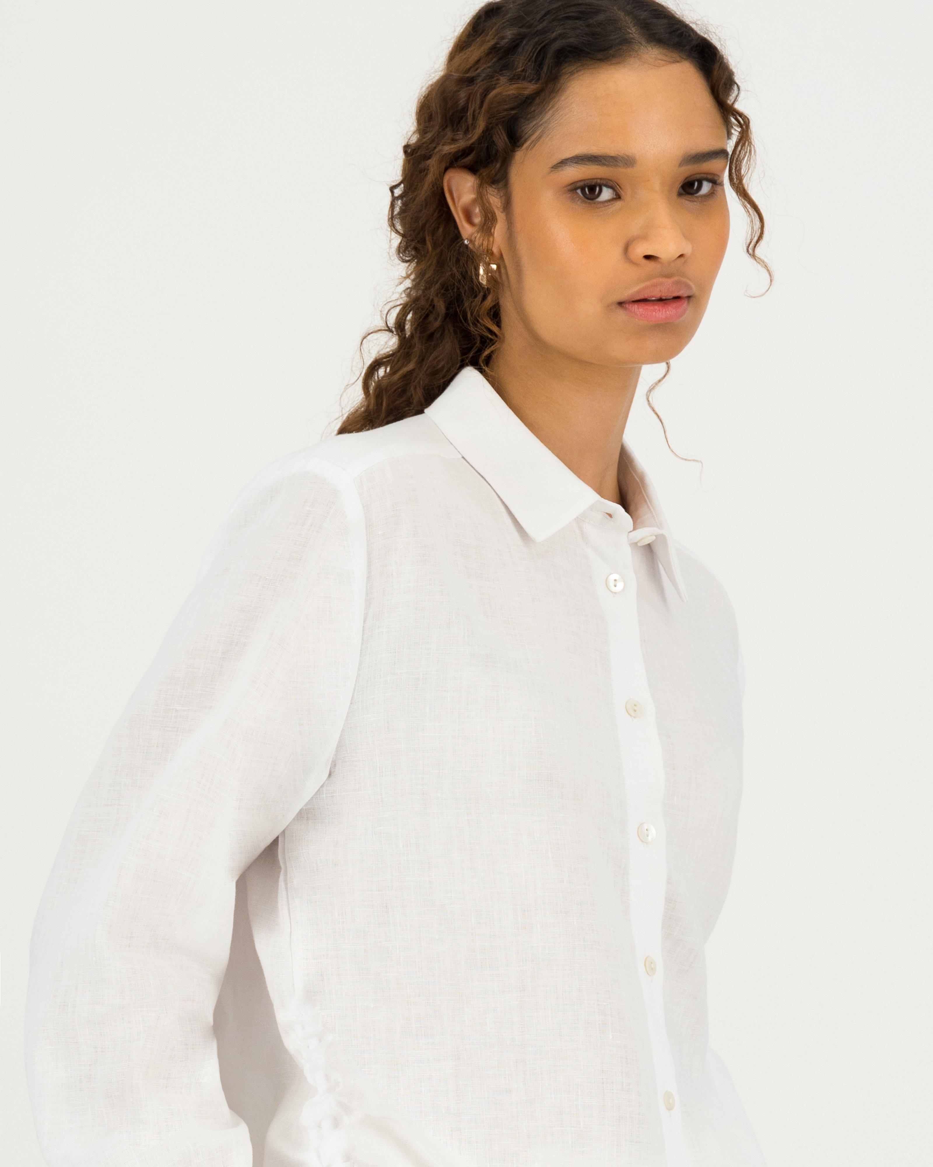 Darling Linen Shirt -  white