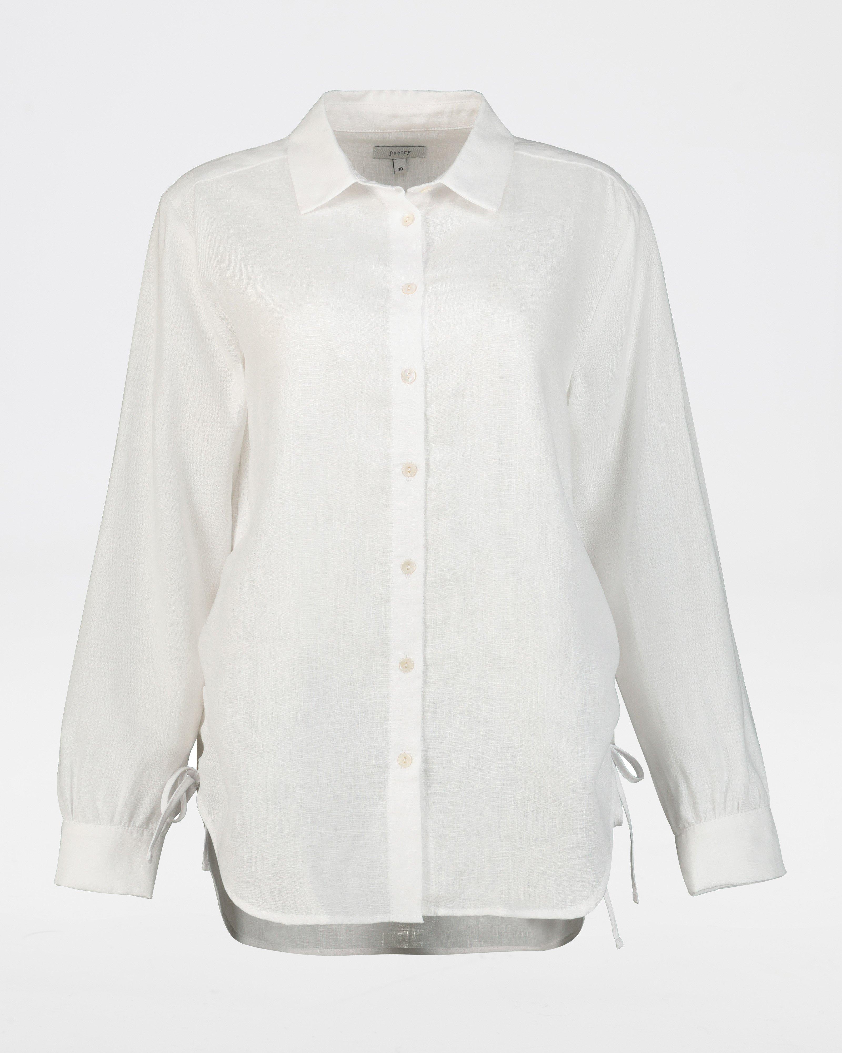 Darling Linen Shirt -  white