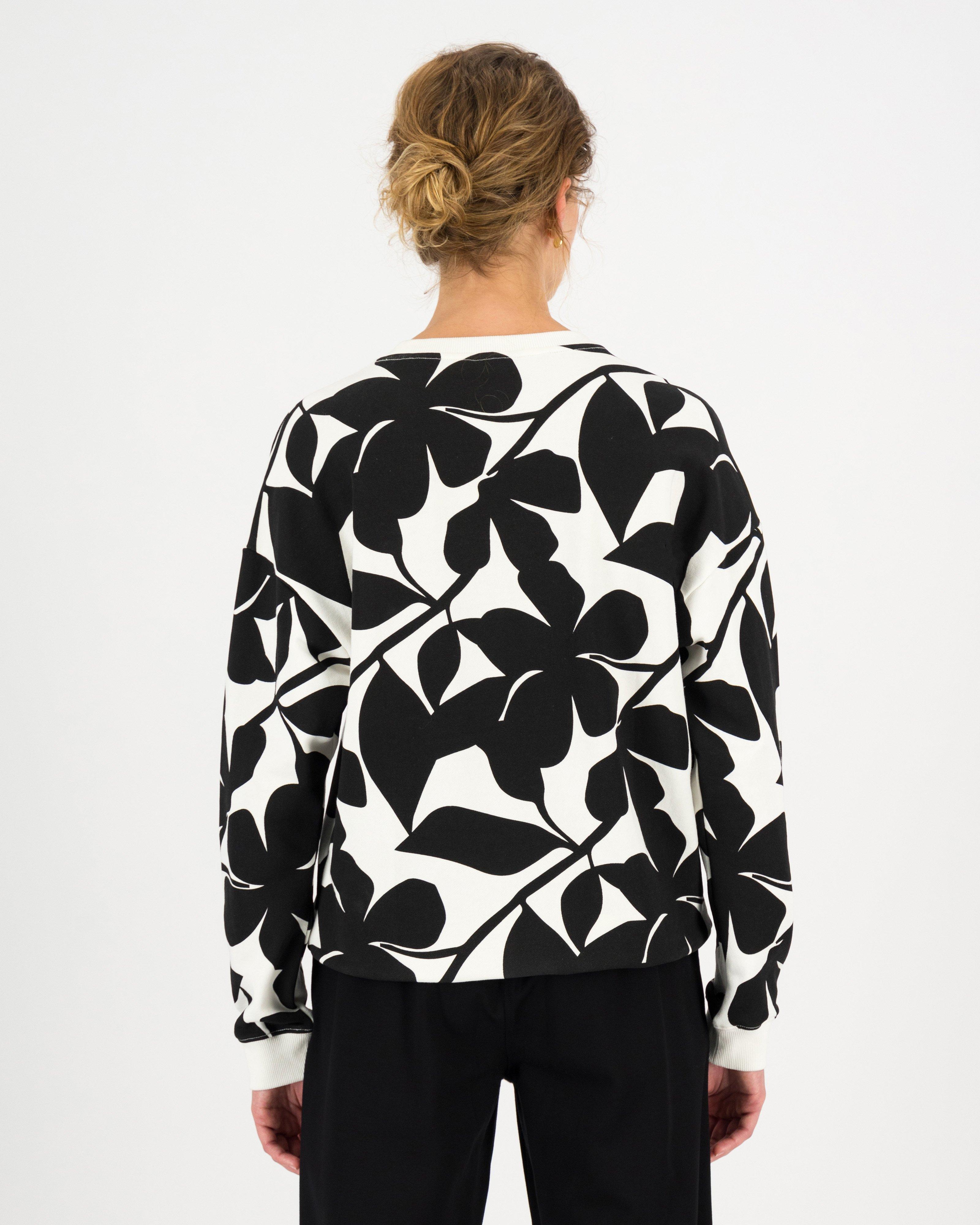 Stassie Printed Sweat Top -  milk