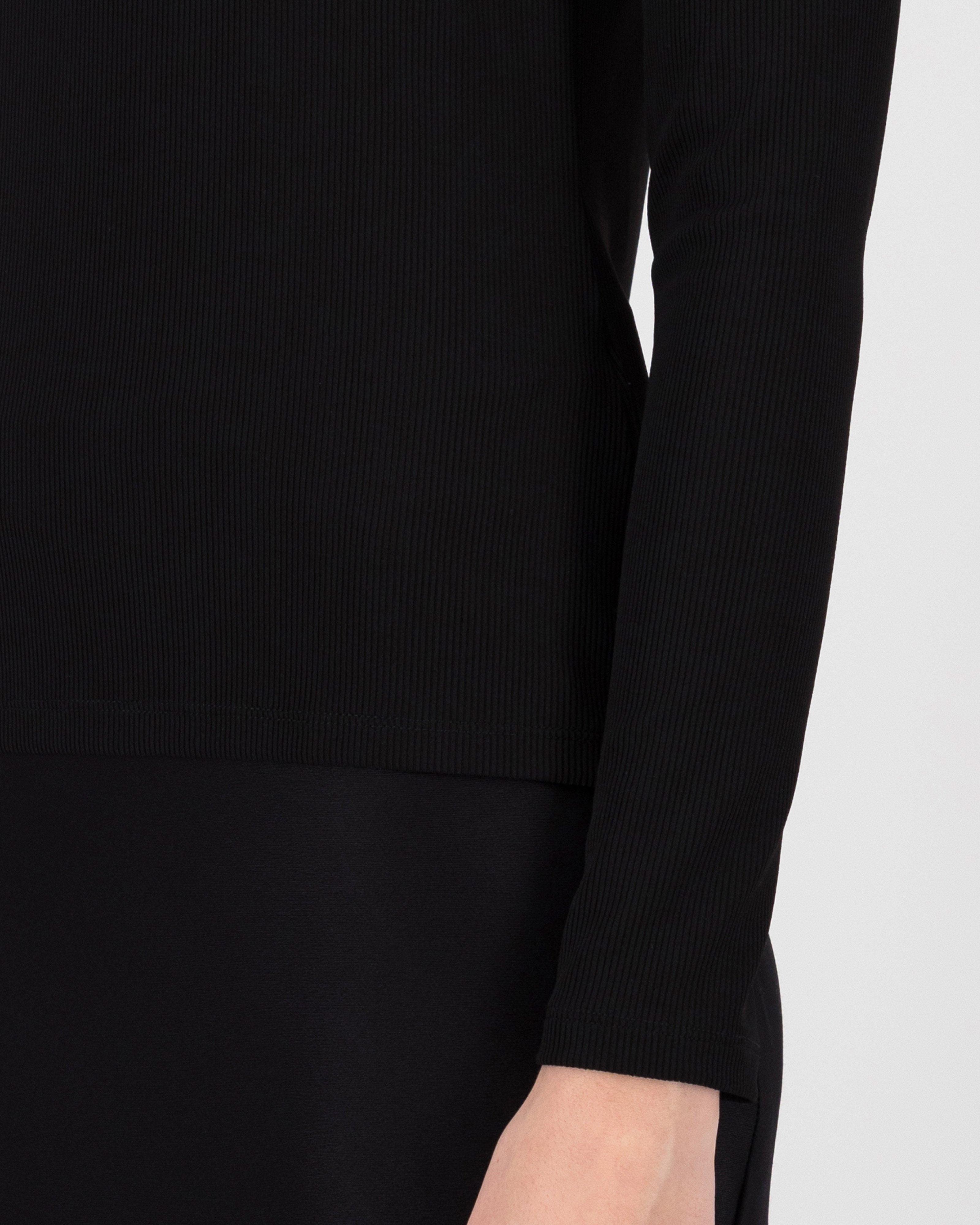 Poetry Camille Polo Neck Basic -  black