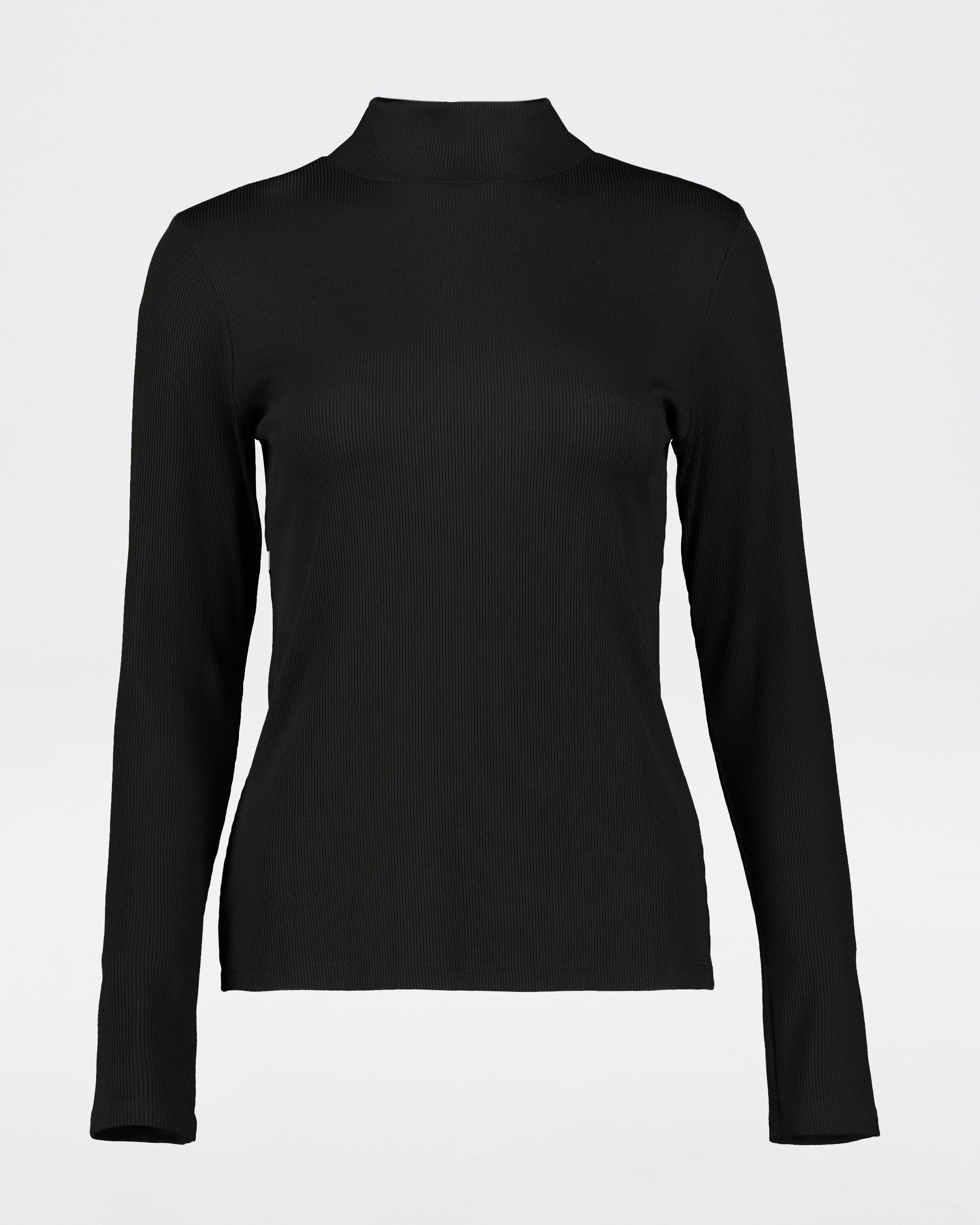 Poetry Camille Polo Neck Basic -  black