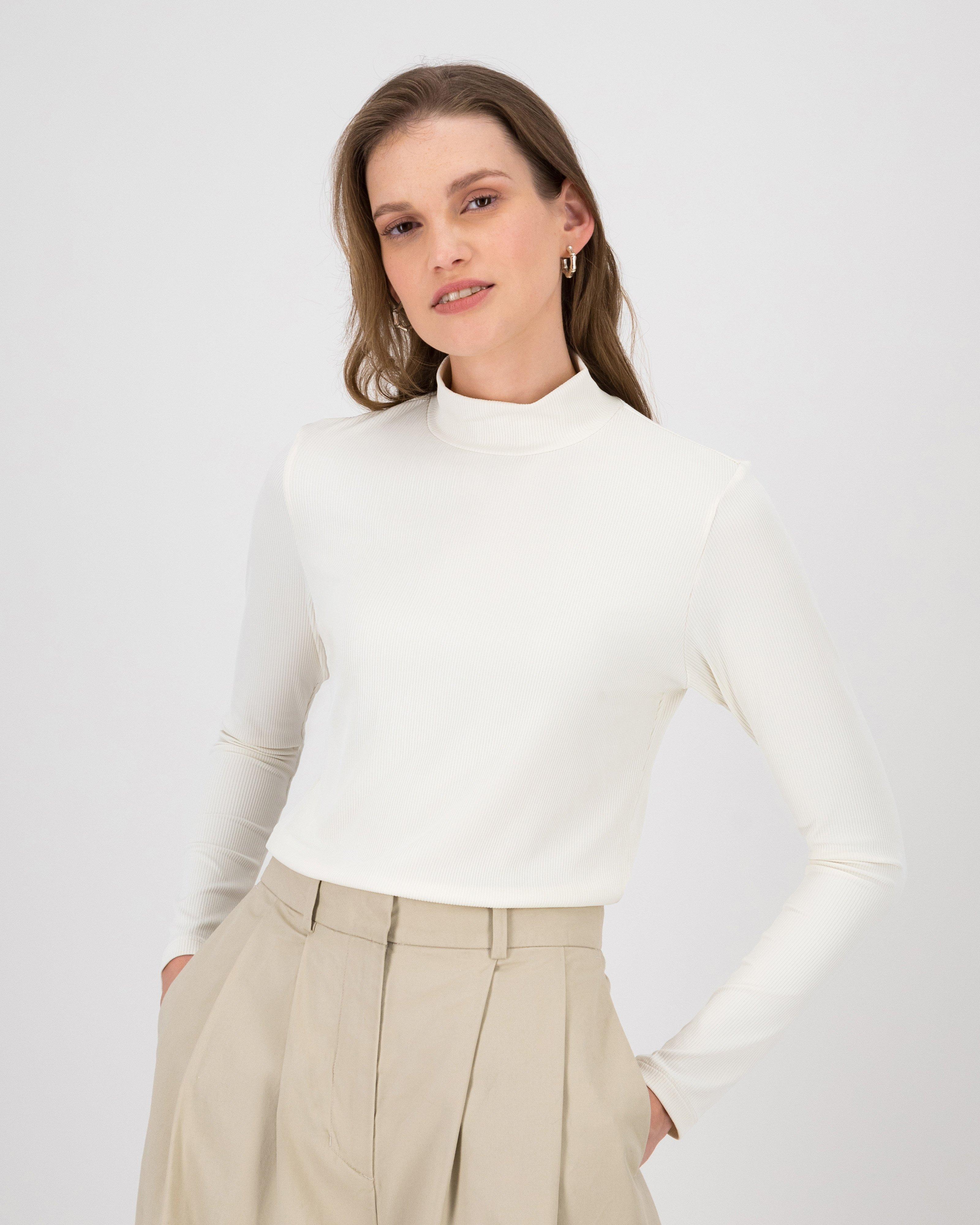 Poetry Camille Polo Neck Basic -  milk