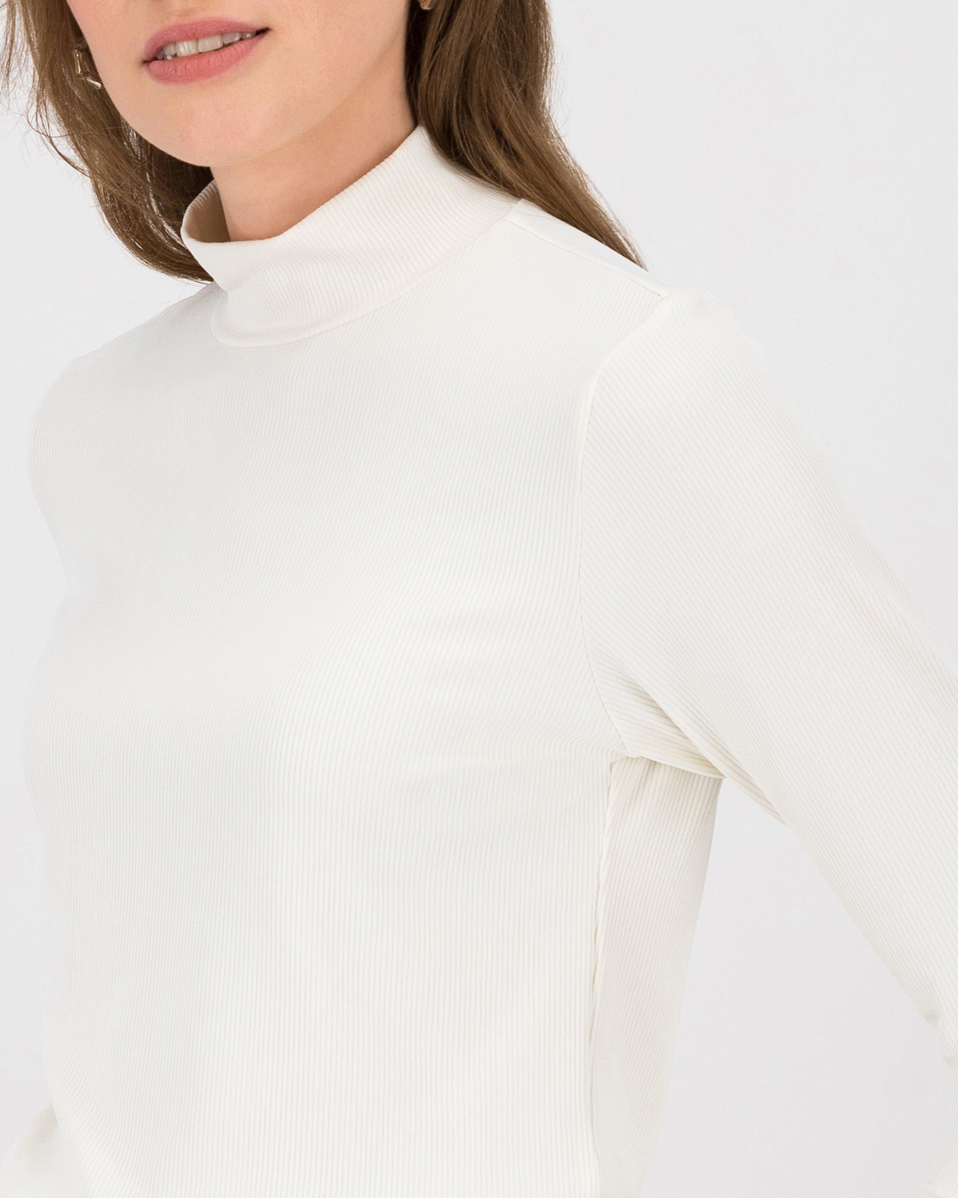 Poetry Camille Polo Neck Basic -  milk