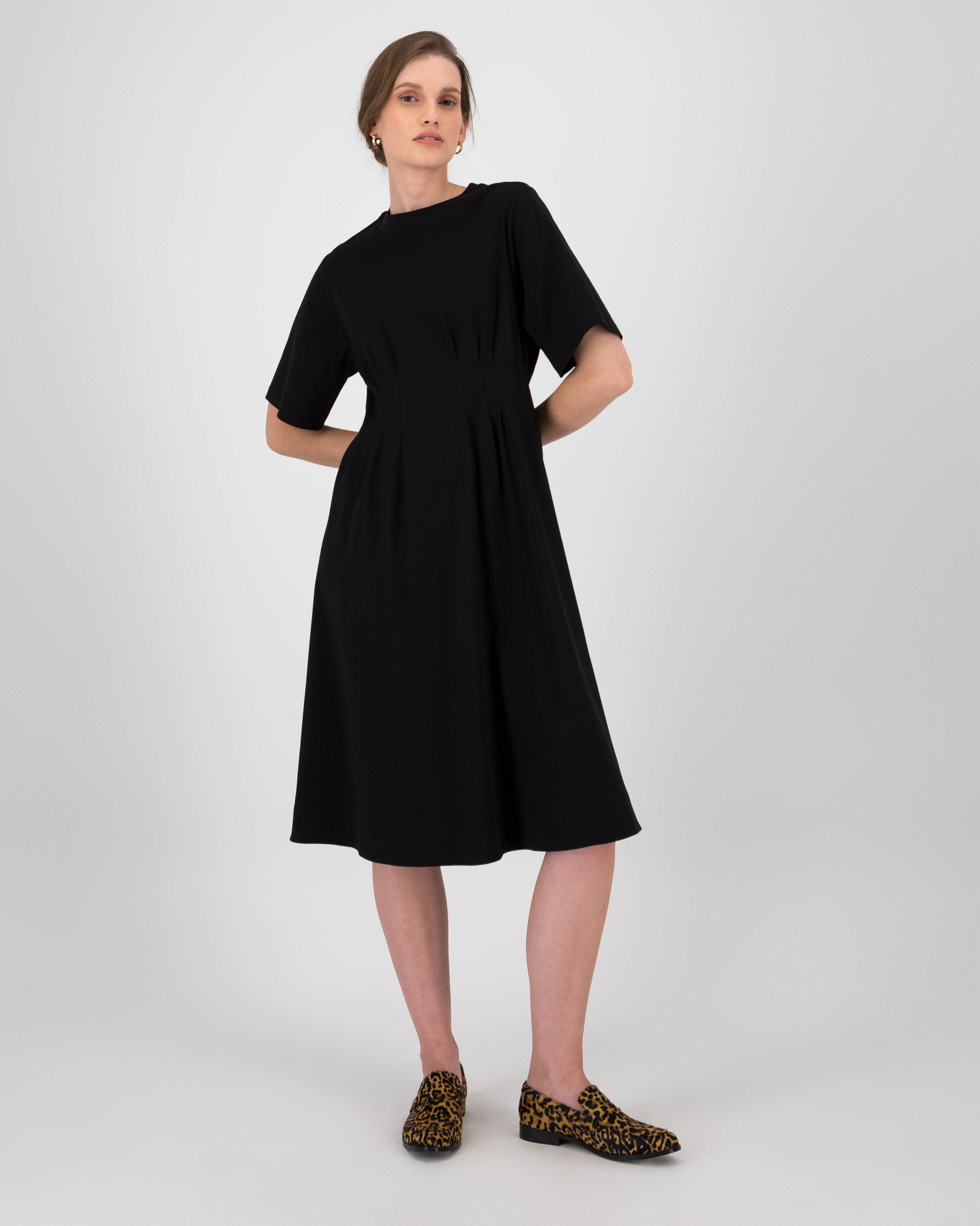 Mila Knit Dress -  black