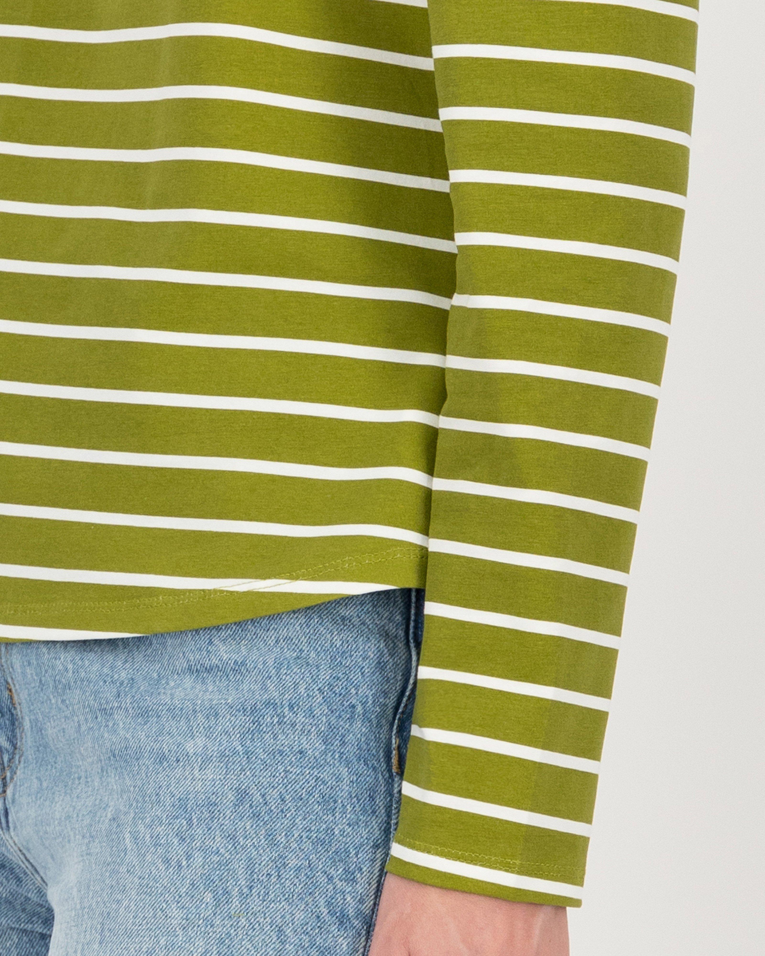 Thelma Striped Basic T-Shirt -  fatigue