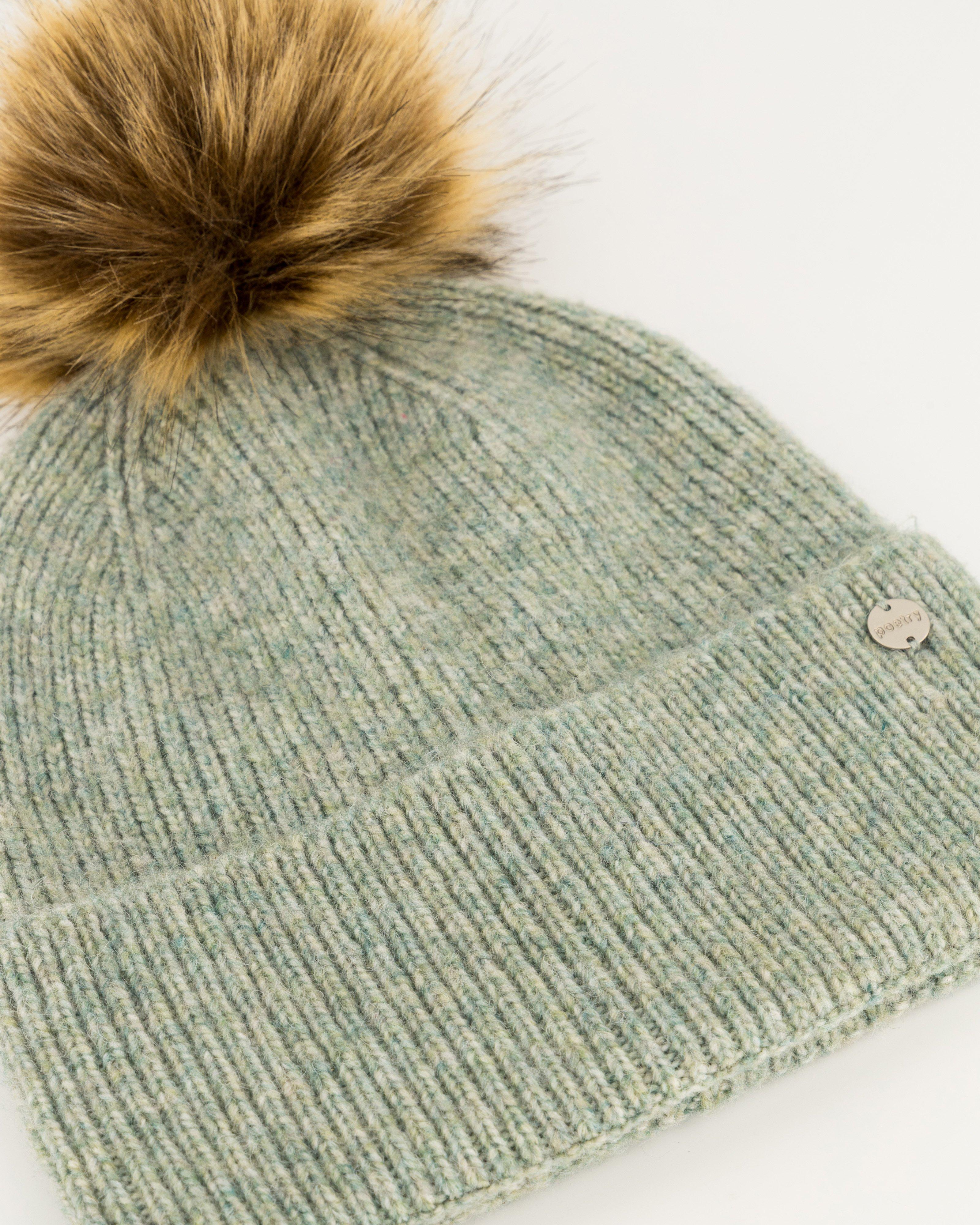 Ada Brindled Rib Beanie -  sage