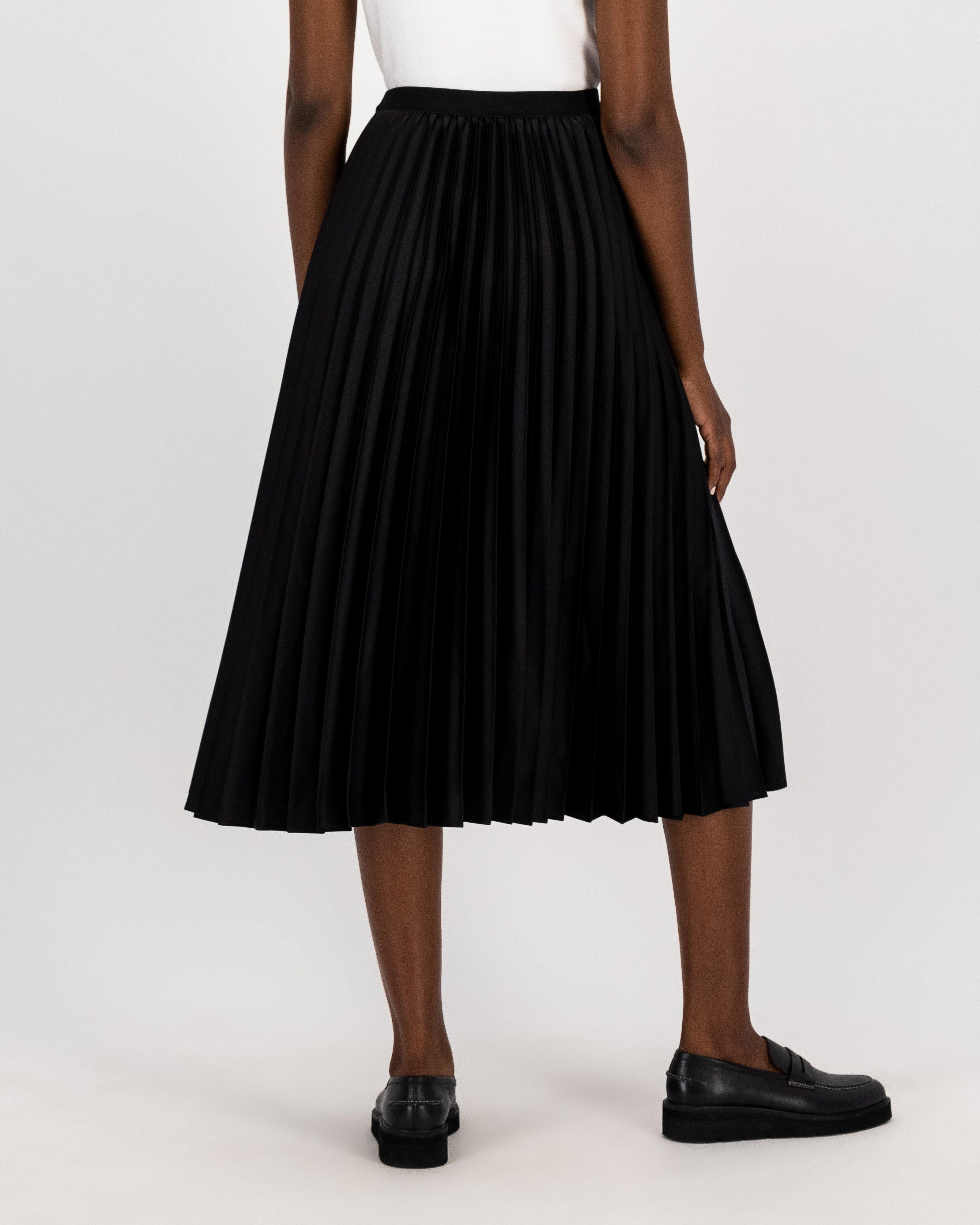 Poetry Icelyn Pleated Maxi Skirt -  black