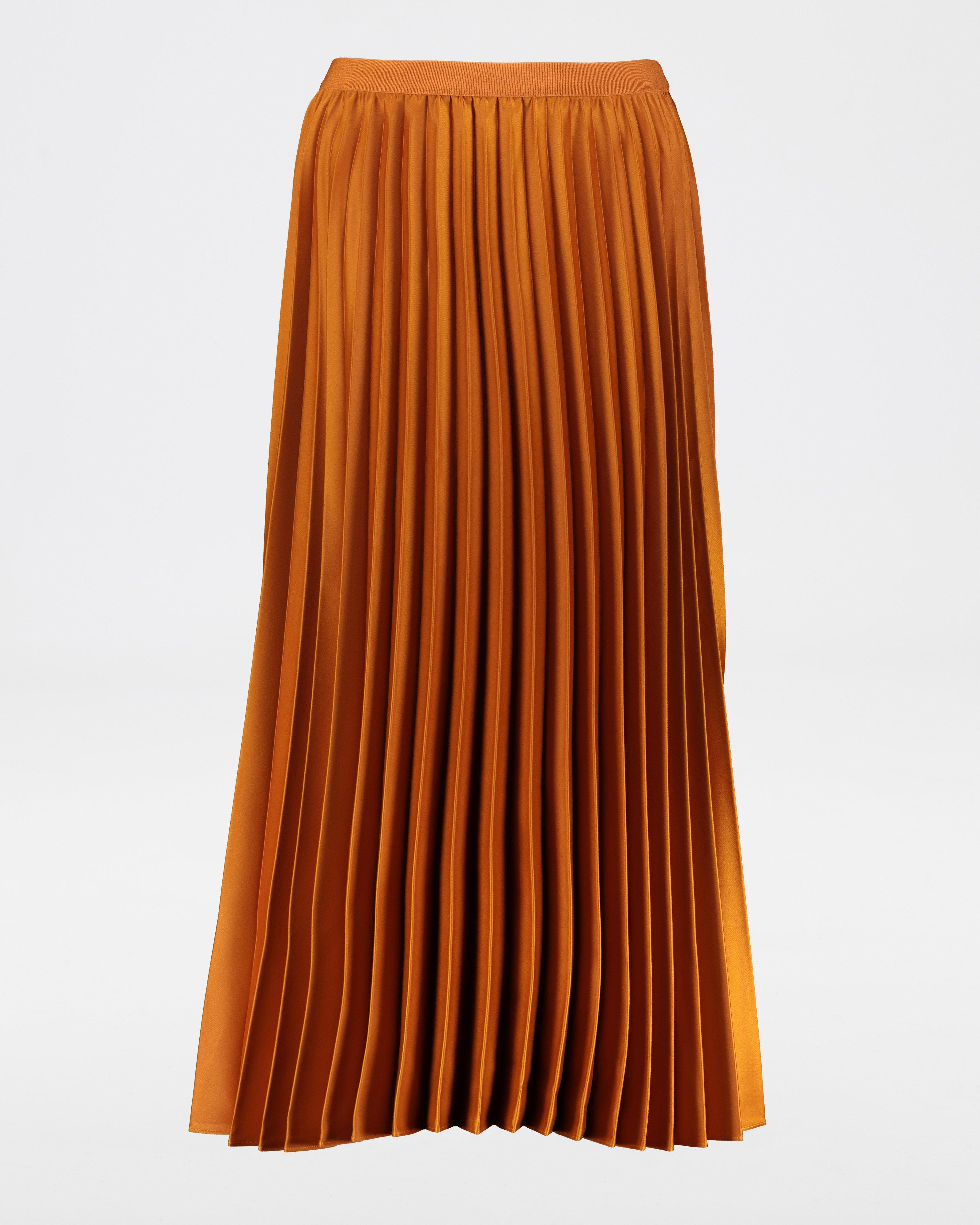 Poetry Icelyn Pleated Maxi Skirt -  rust