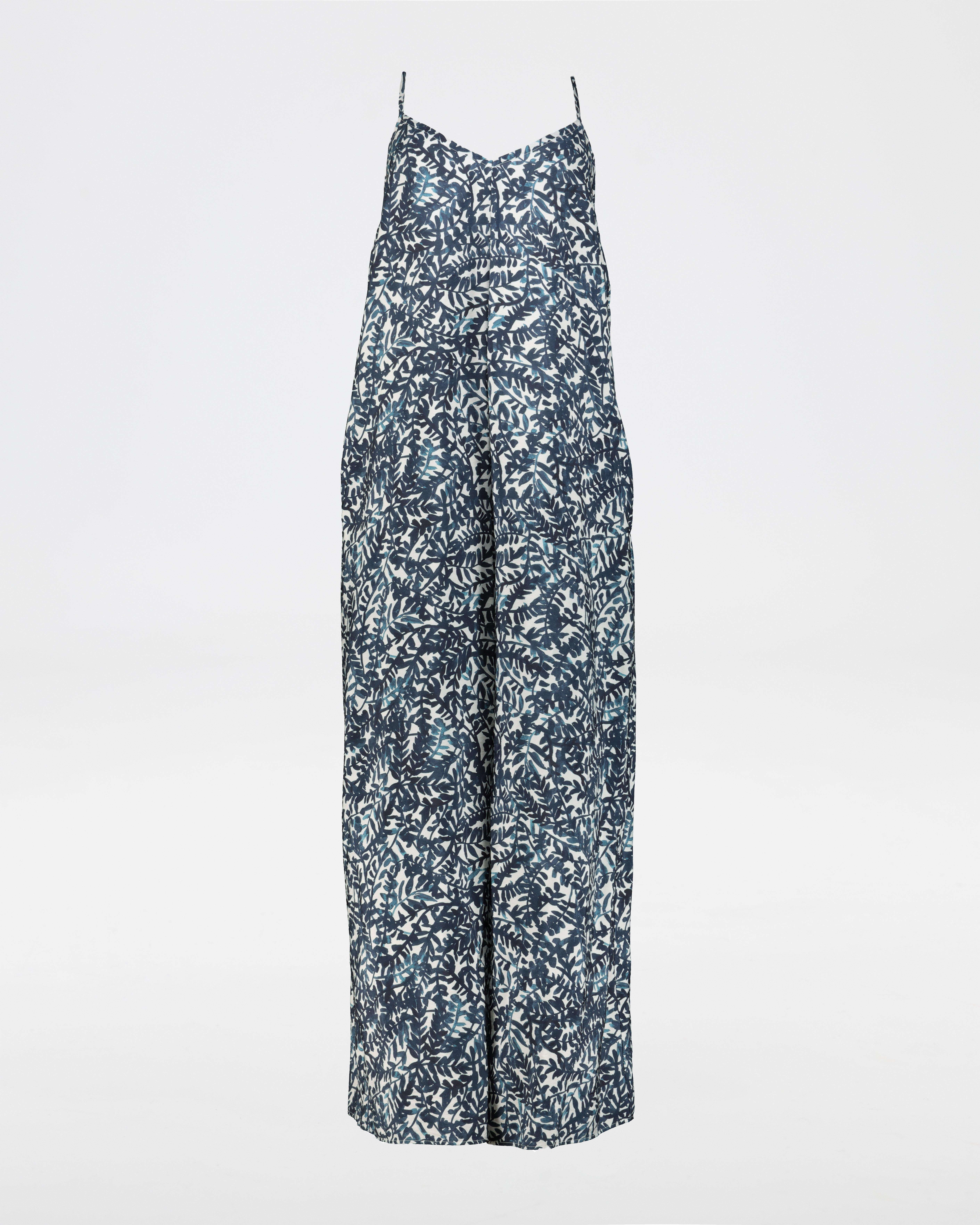 Lucy Printed Jumpsuit -  blue