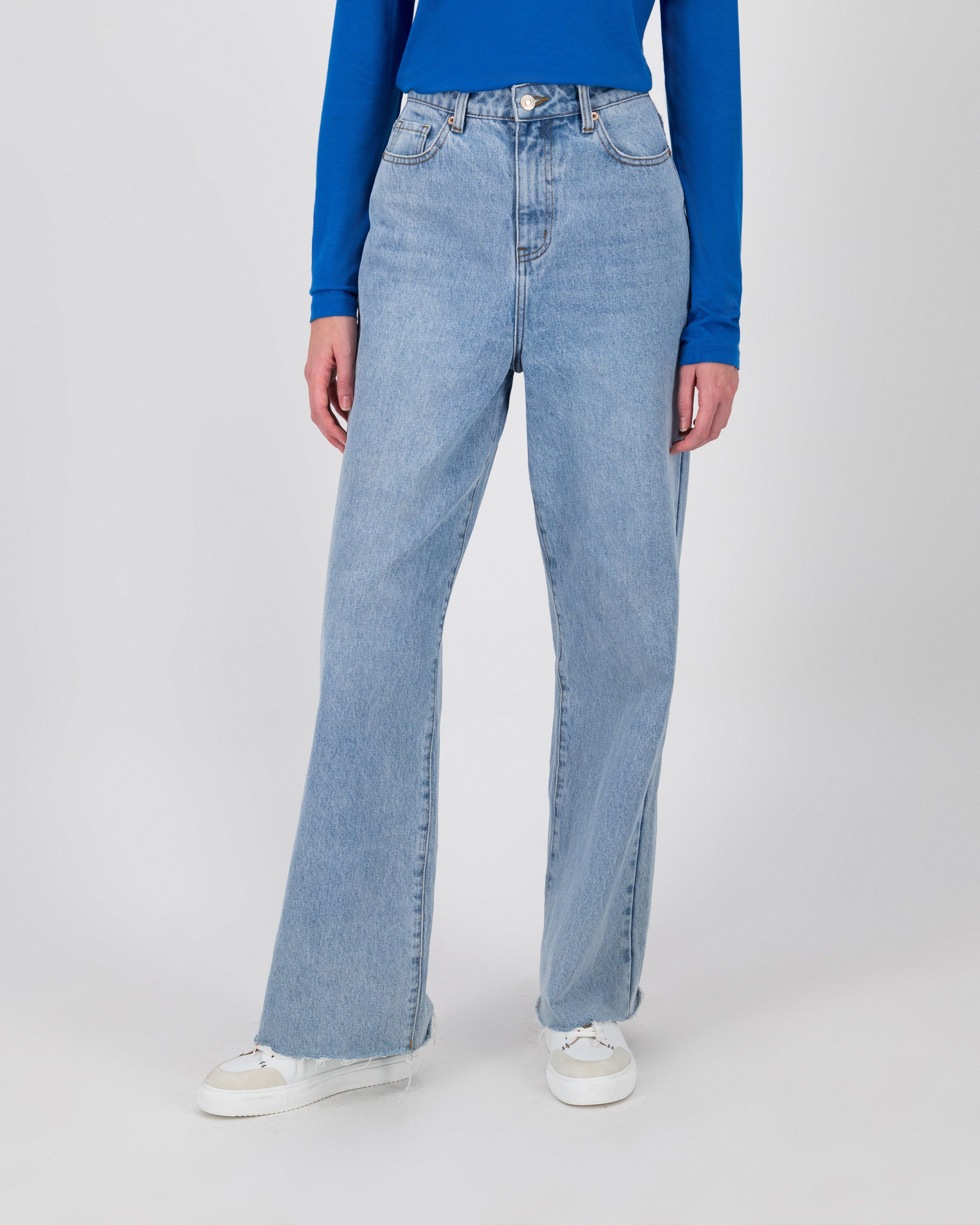 Billie Wide Leg Denims -  lightblue