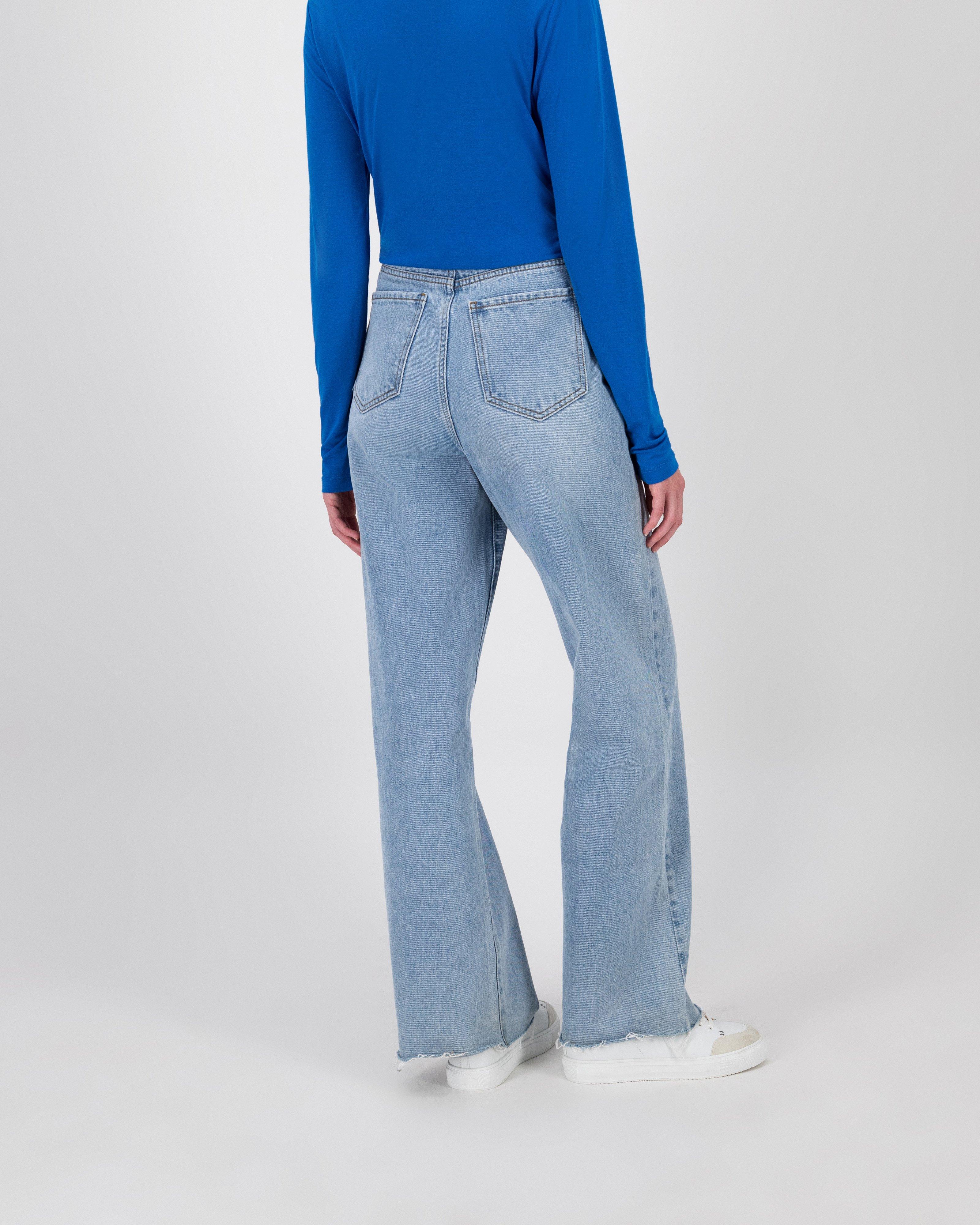 Billie Wide Leg Denims -  lightblue