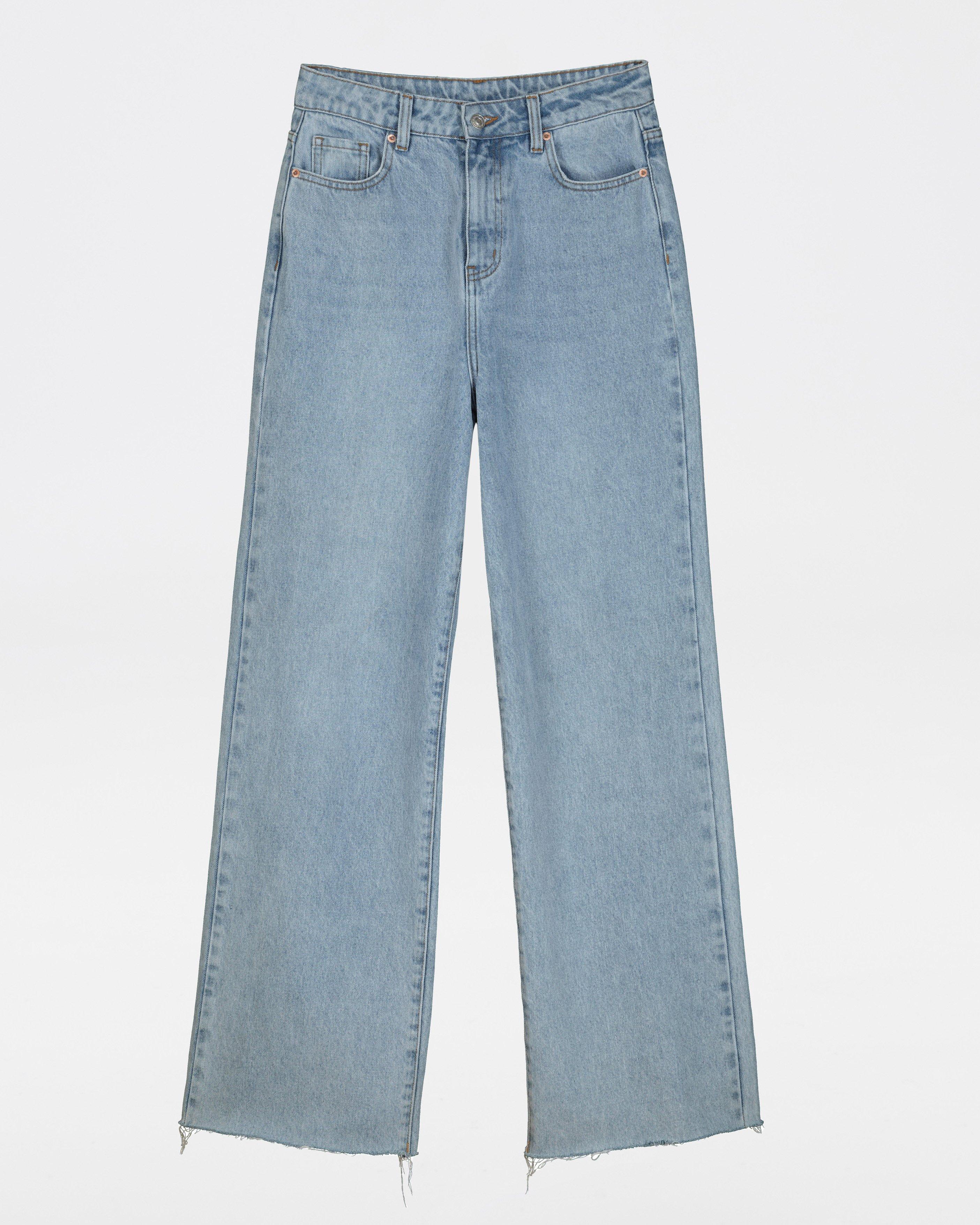 Billie Wide Leg Denims -  lightblue