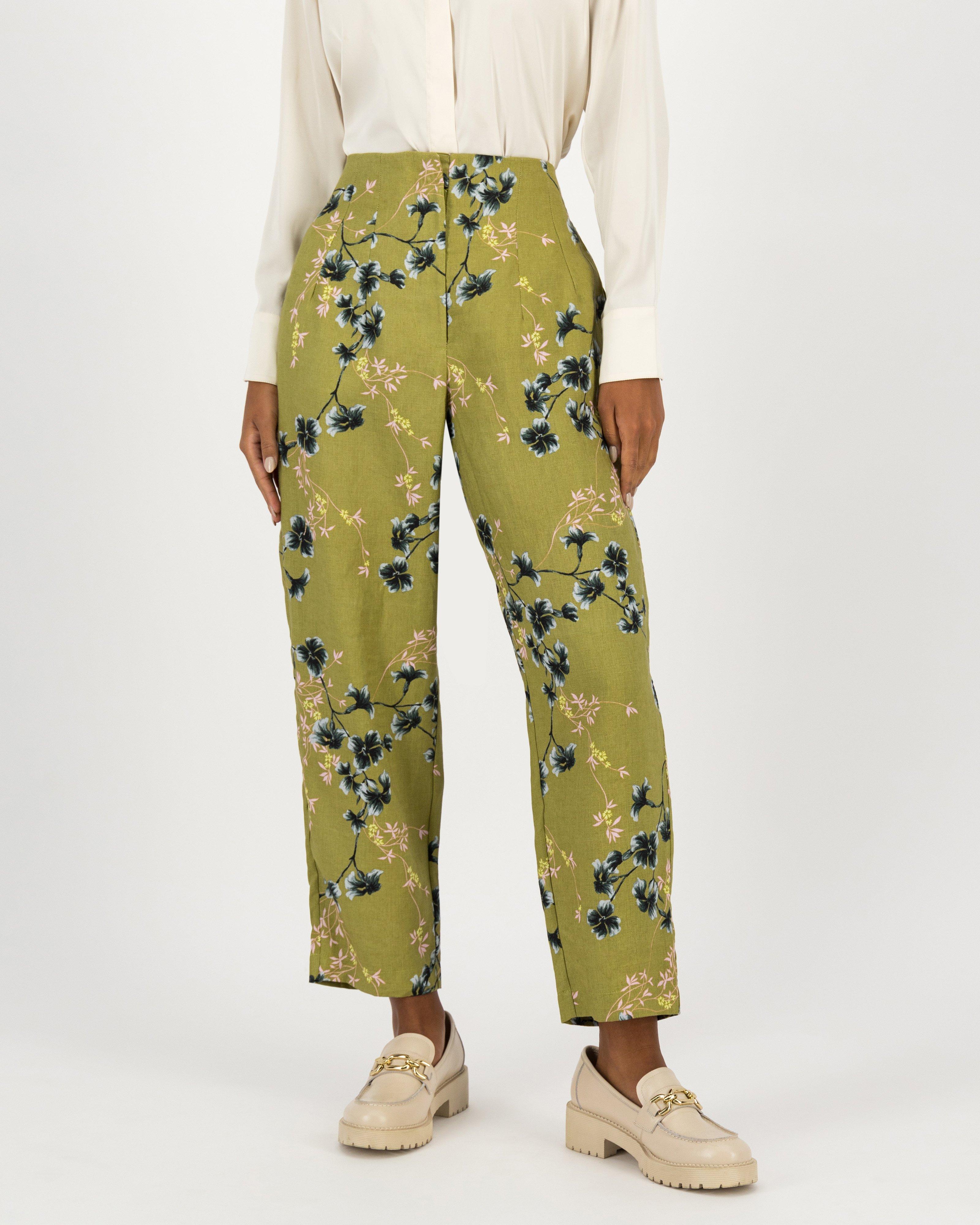 Lilly Printed Tapered Pants -  assorted