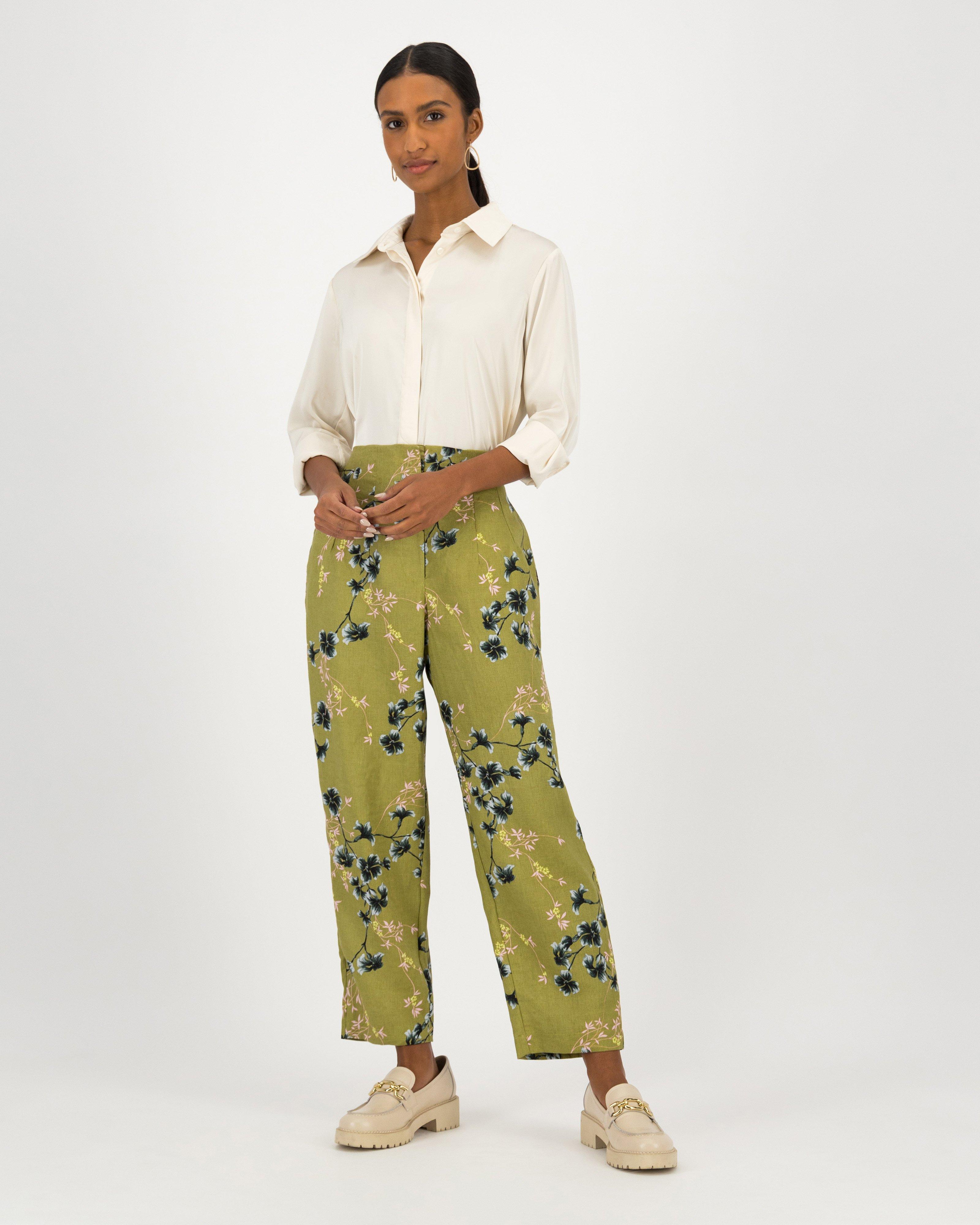 Lilly Printed Tapered Pants -  assorted