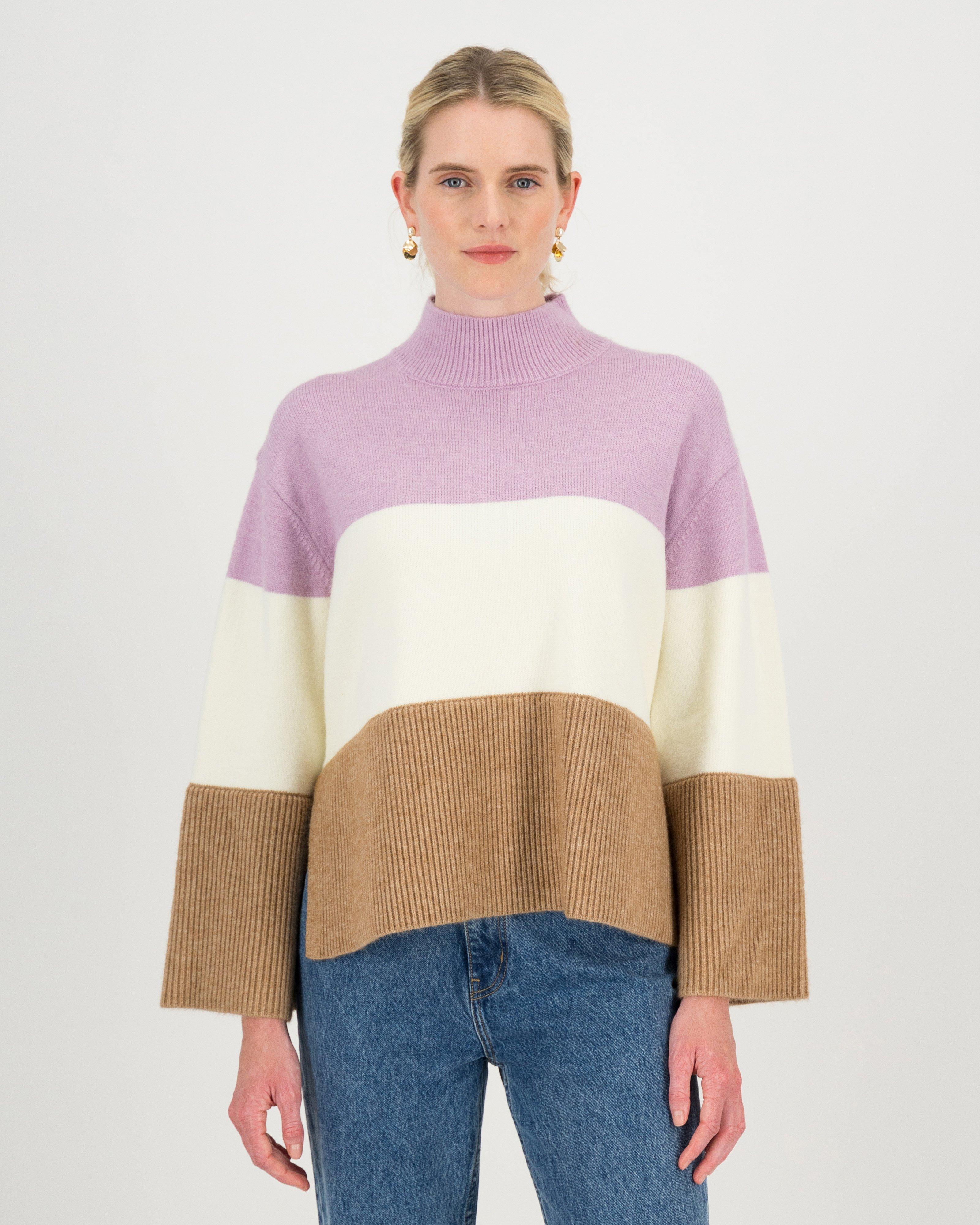 Romie Colourblock Jumper -  lightlilac