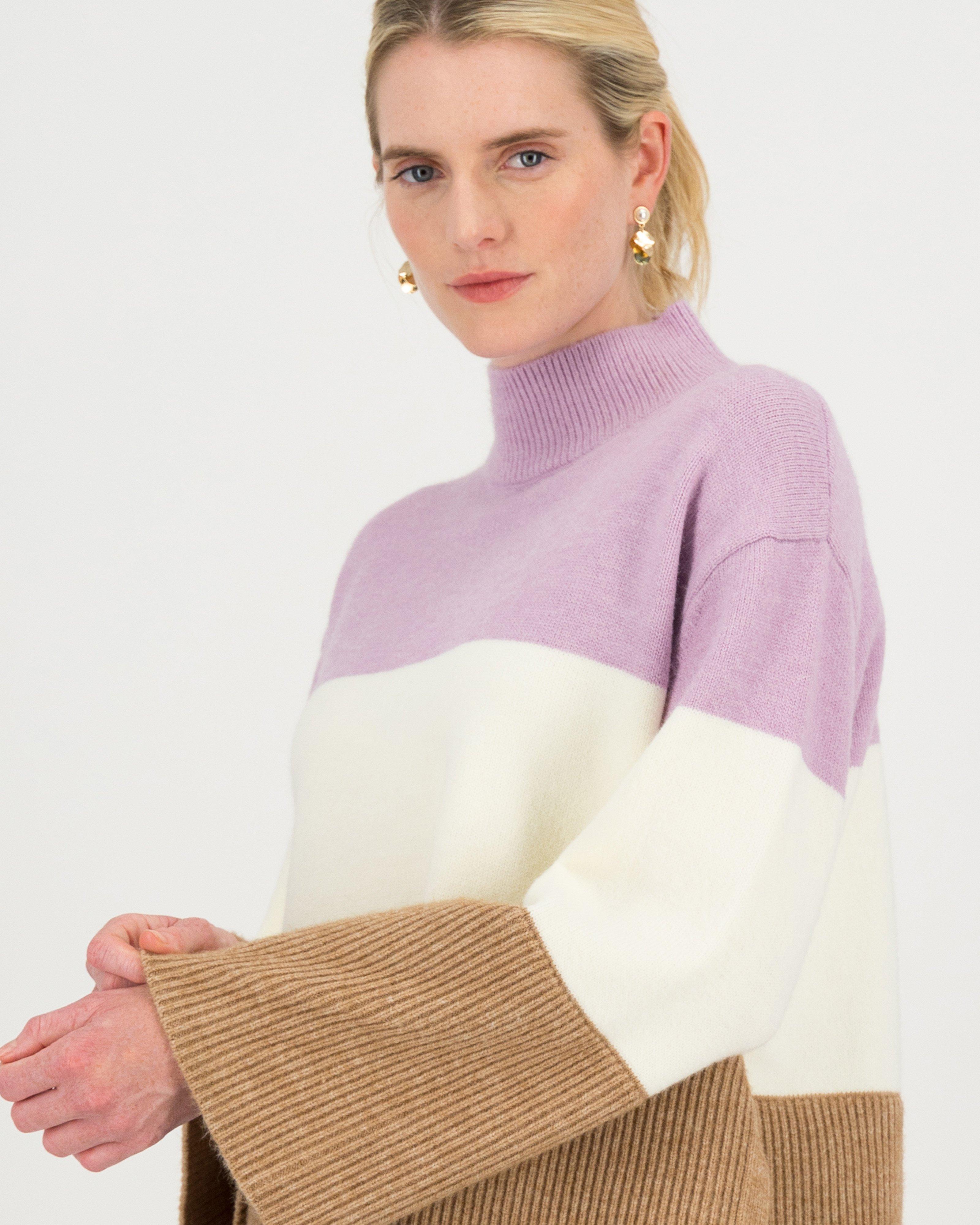 Romie Colourblock Jumper -  lightlilac