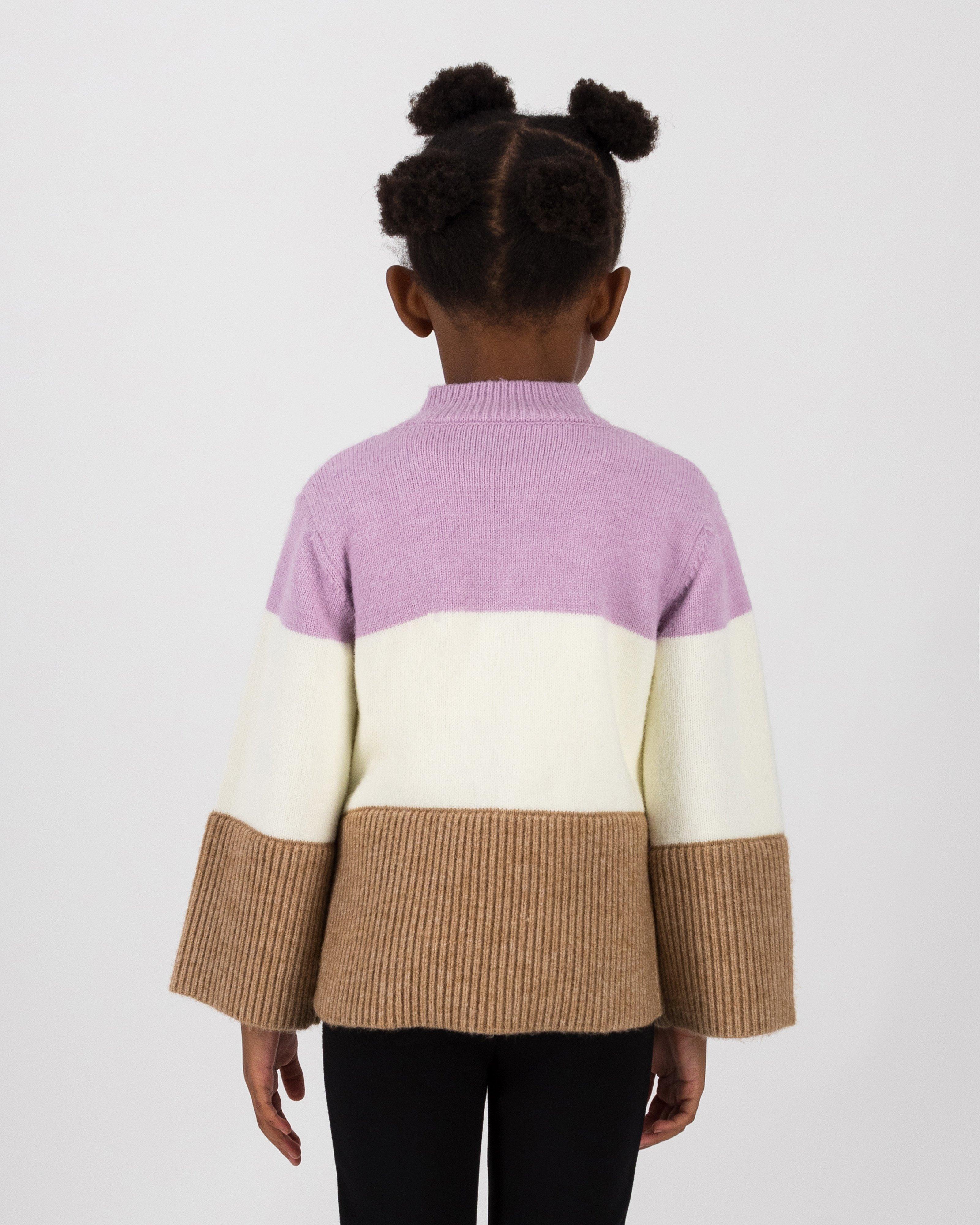 Girls Mini Romie Colourblock Jumper -  lightlilac