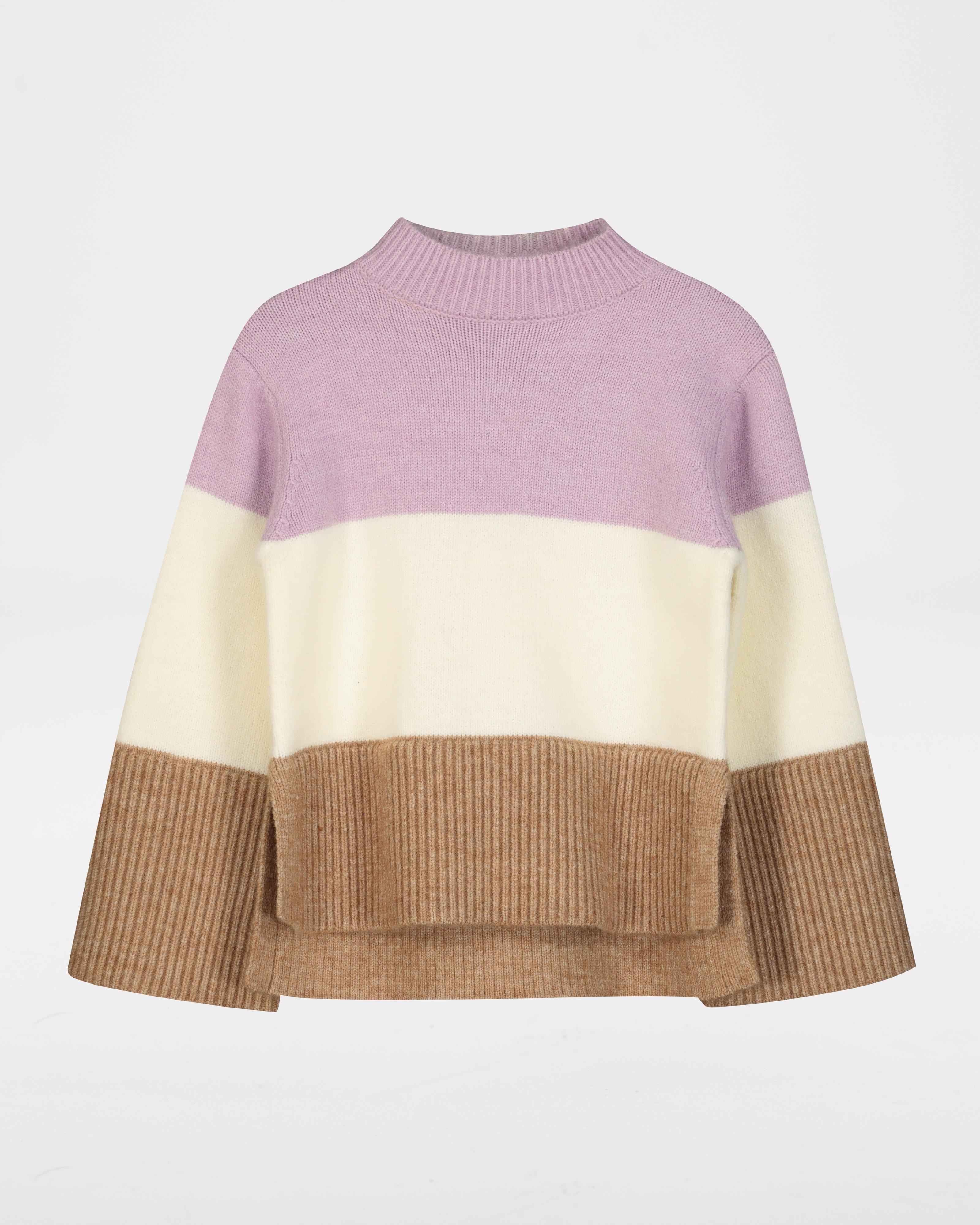 Girls Mini Romie Colourblock Jumper -  lightlilac