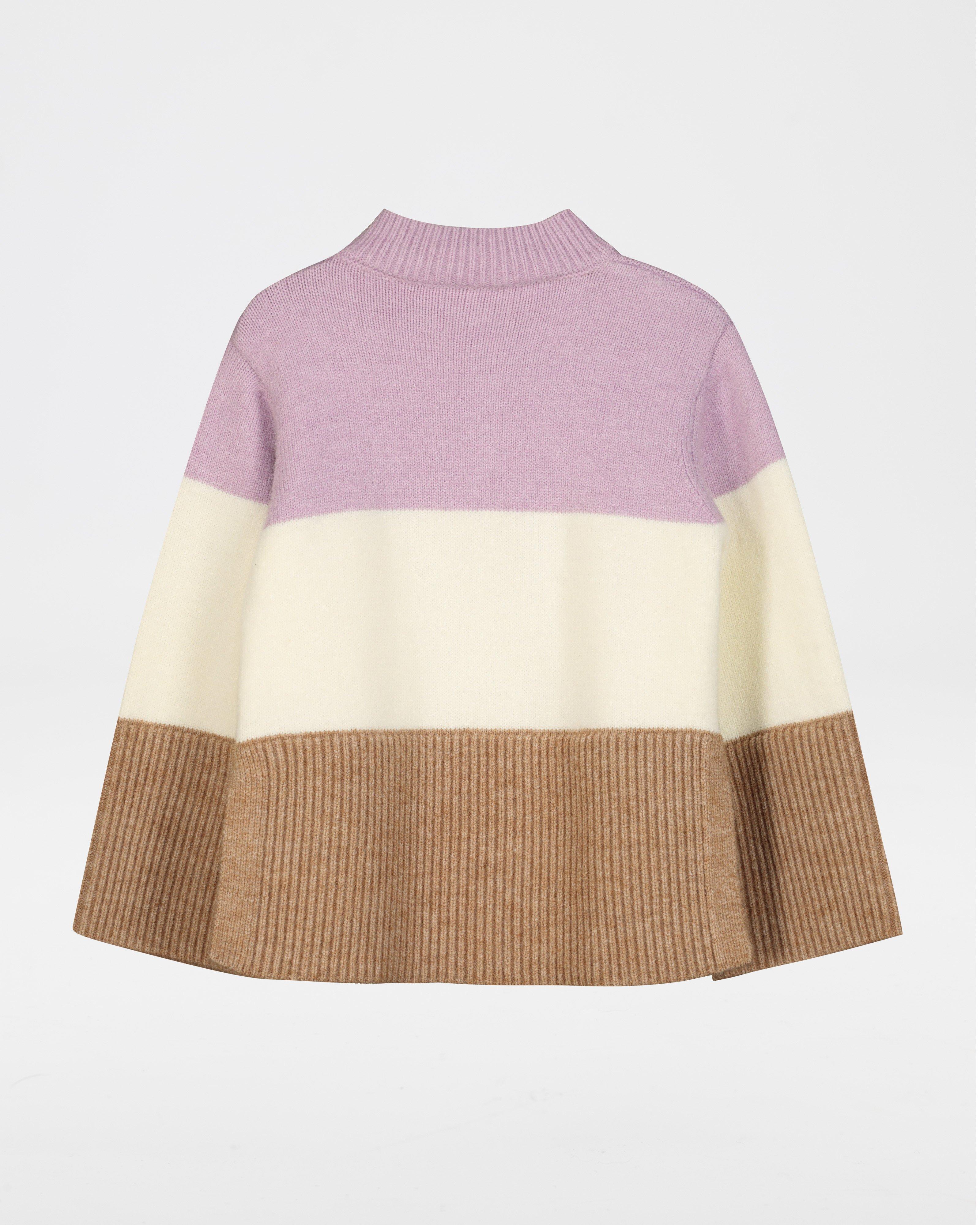 Girls Mini Romie Colourblock Jumper -  lightlilac