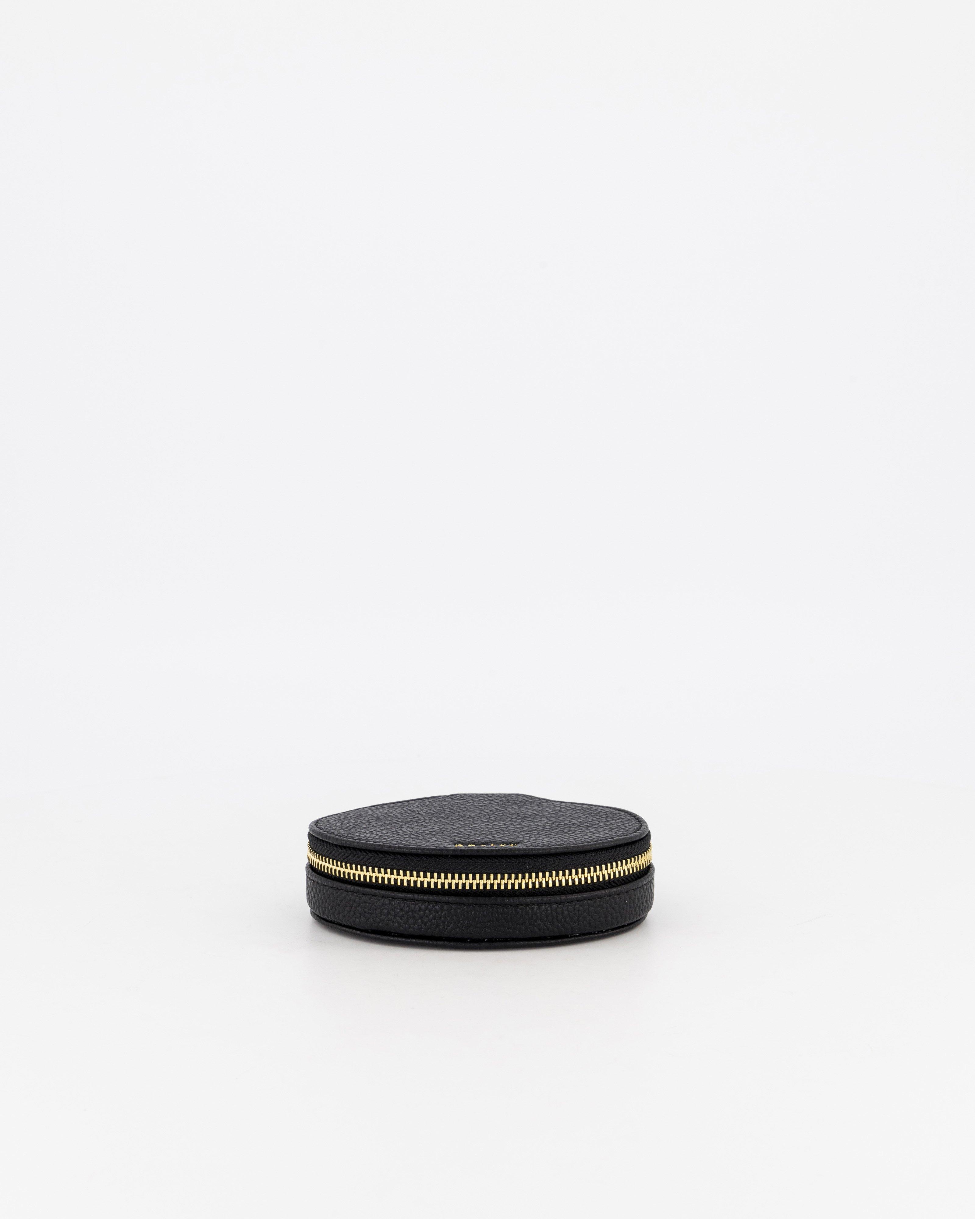 Mila Small Oval Jewellery box -  black