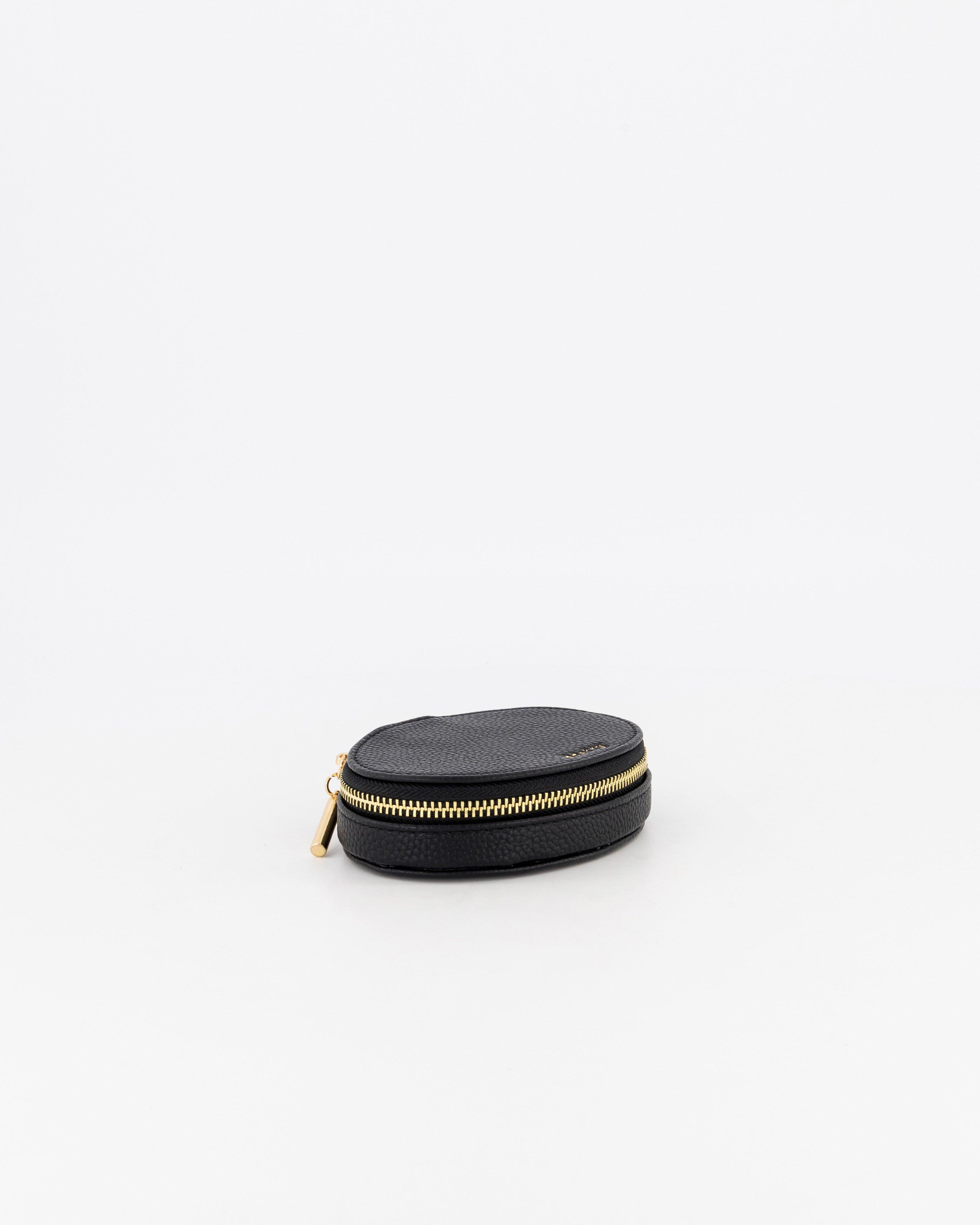 Mila Small Oval Jewellery box -  black