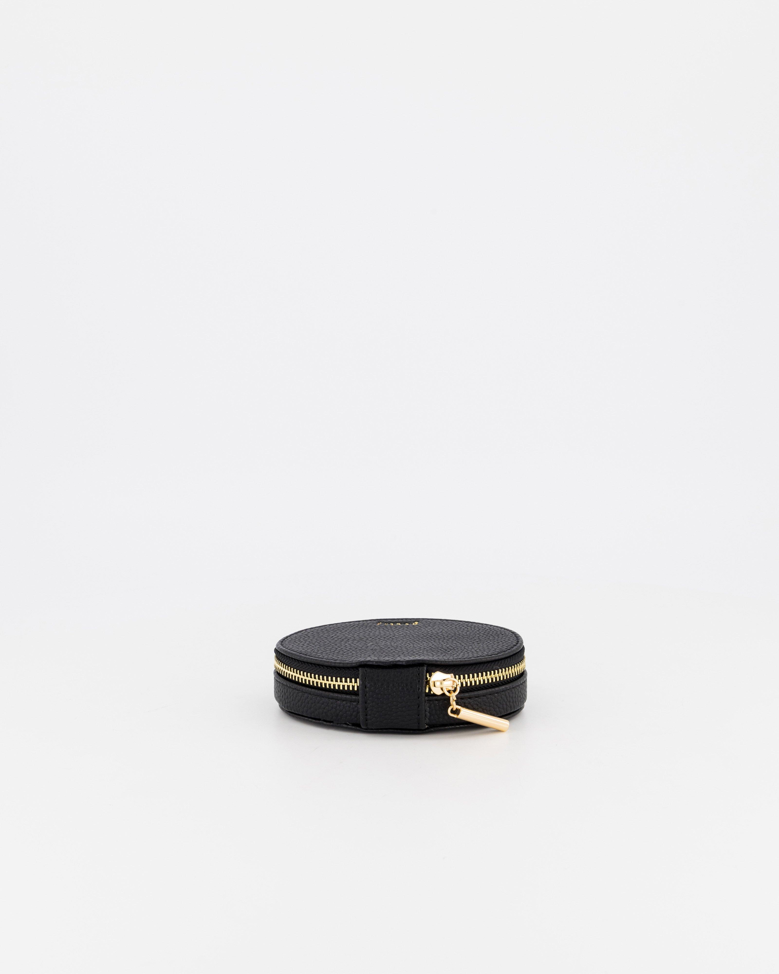 Mila Small Oval Jewellery box -  black