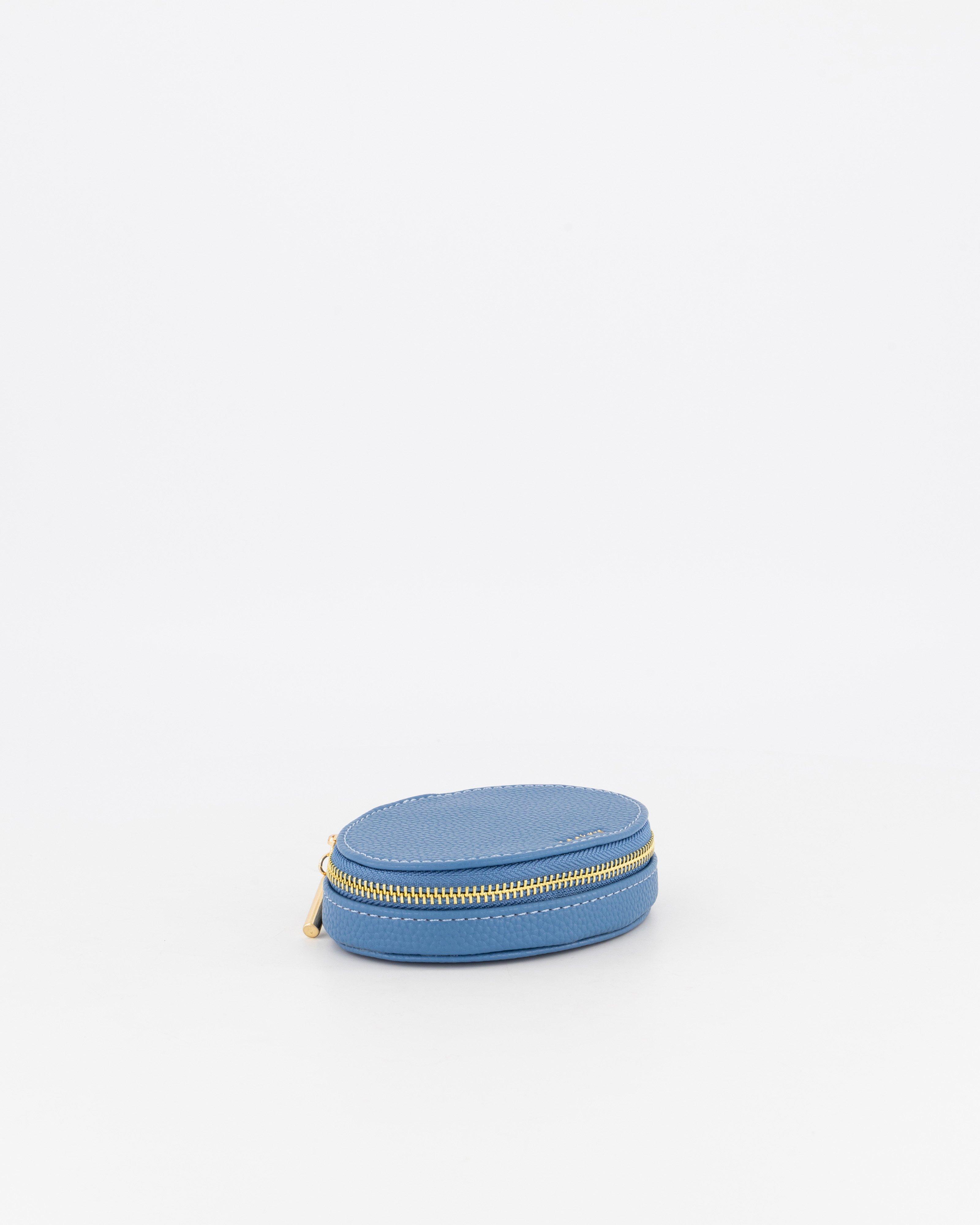 Mila Small Oval Jewellery box -  blue