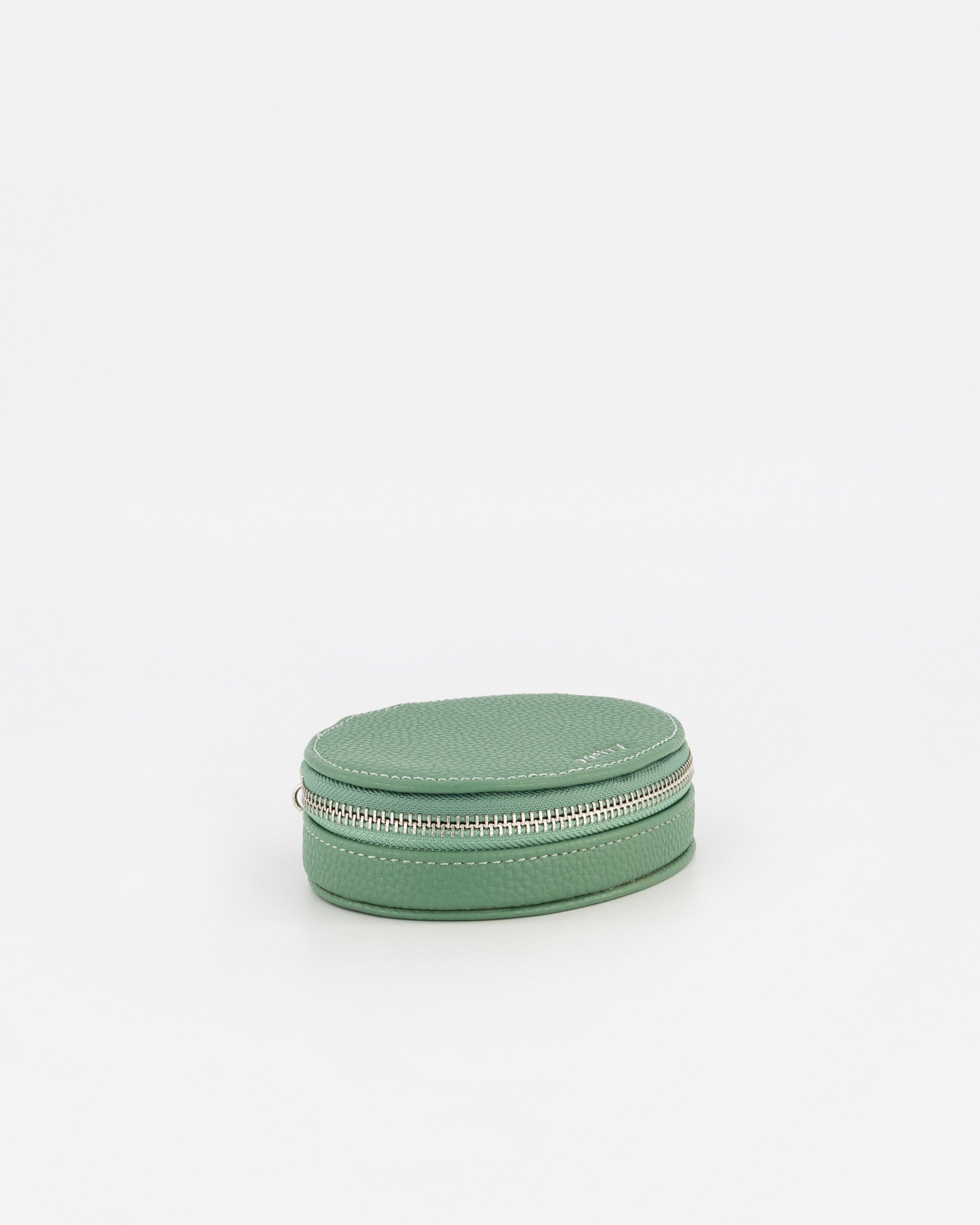 Mila Small Oval Jewellery box -  green