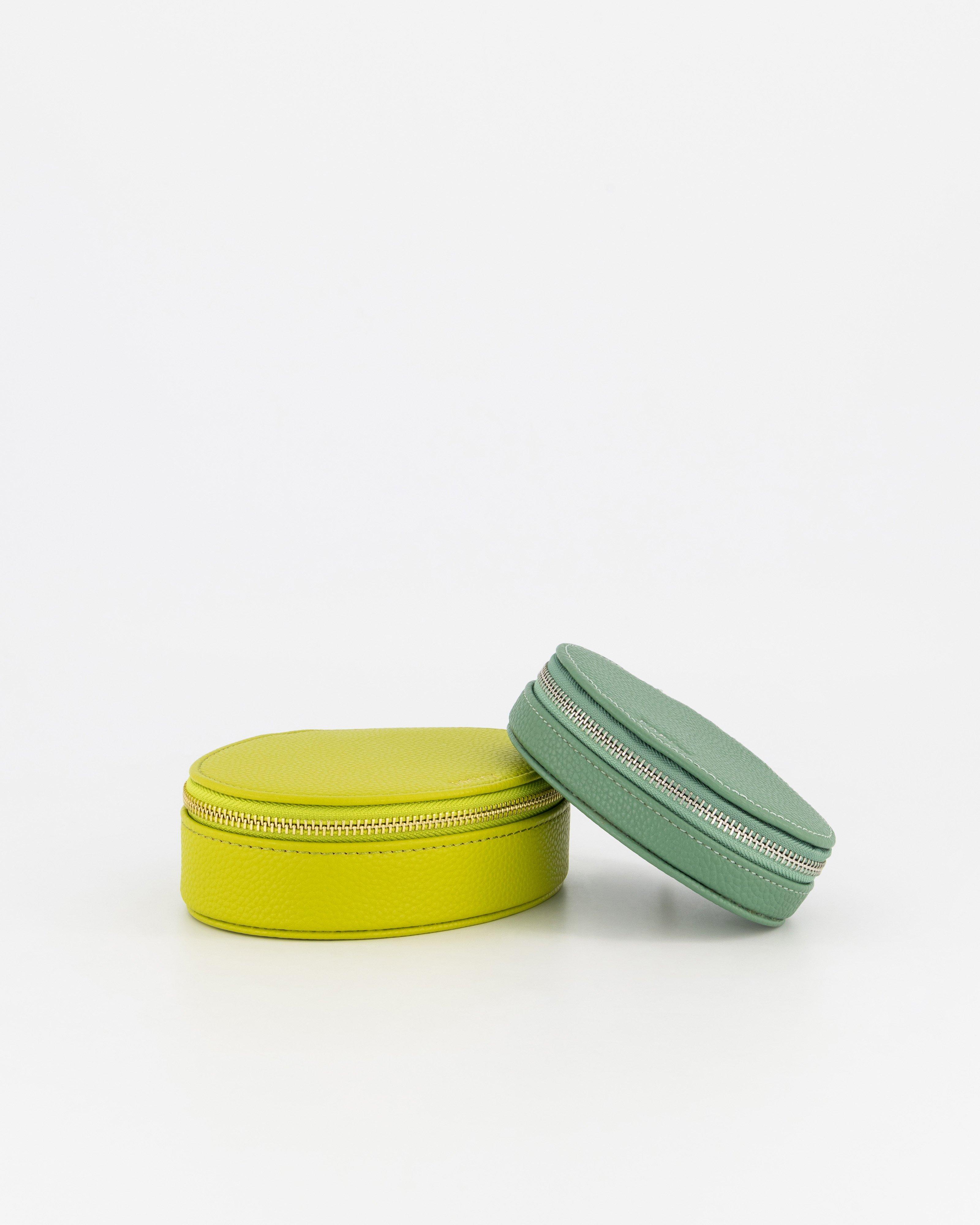 Mila Small Oval Jewellery box -  green