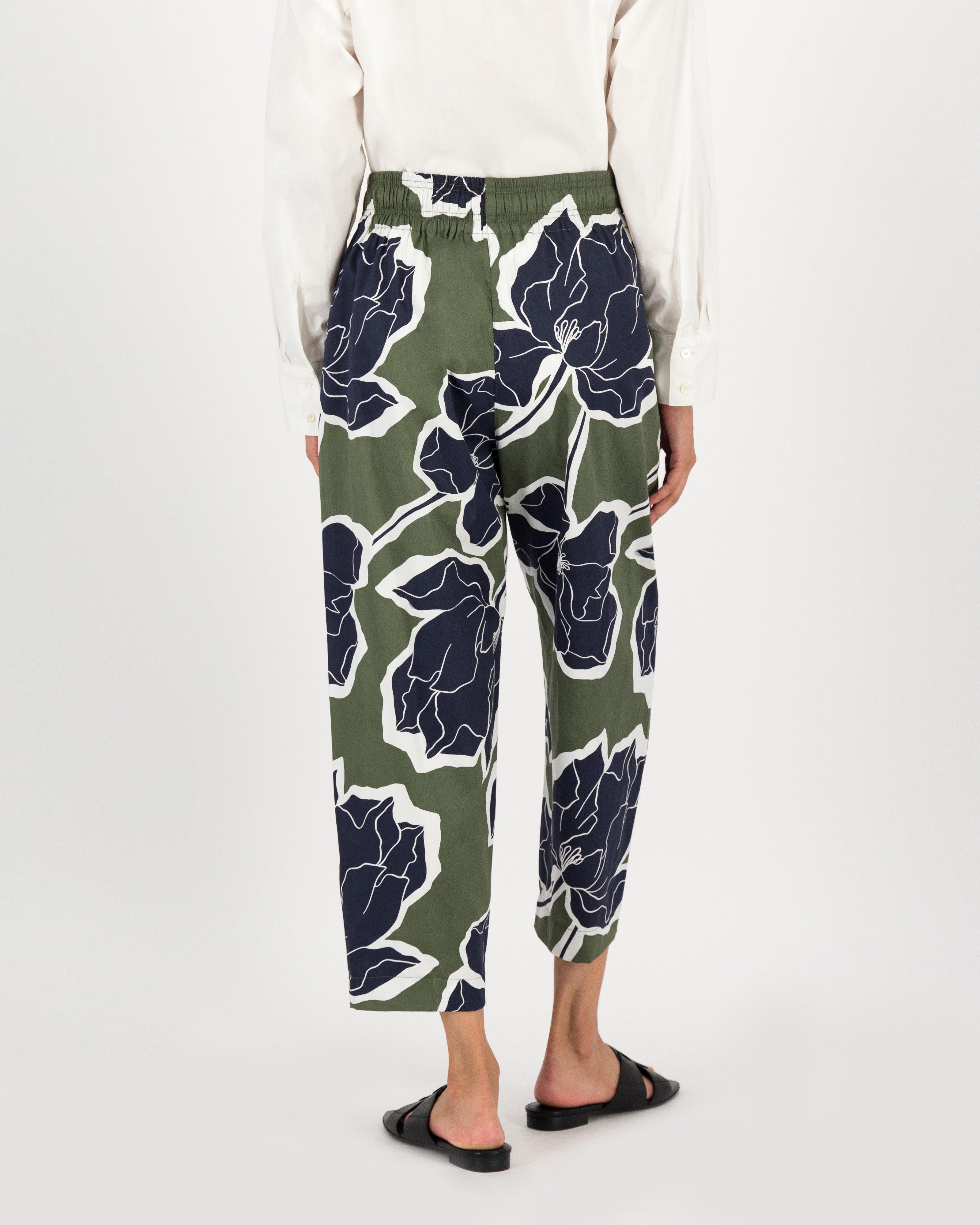 Willow Printed Jogger -  olive